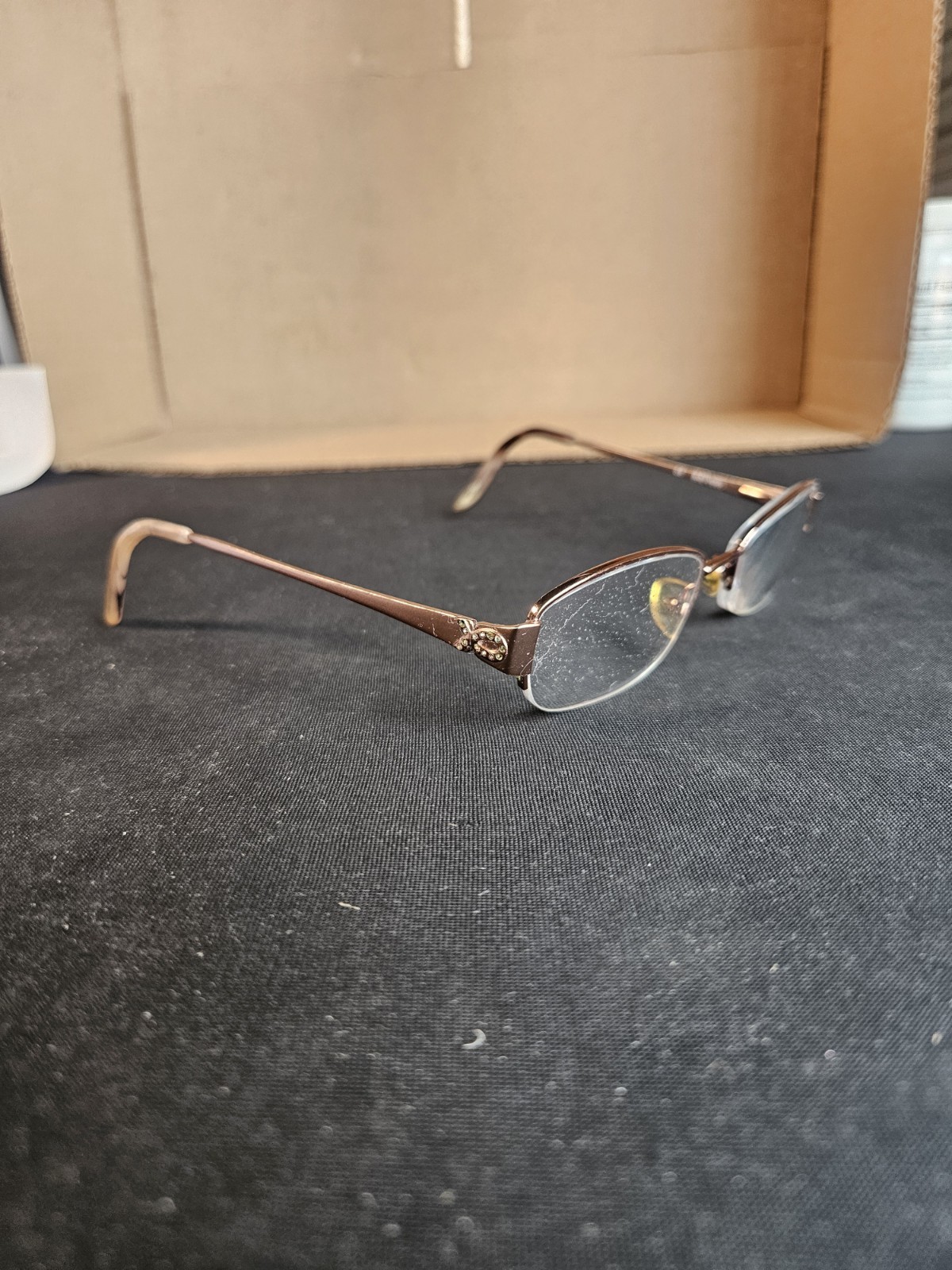 Kay Unger K157 Eyeglass Frames 52-18-135 Rose Bronze Semi Rimless Womens