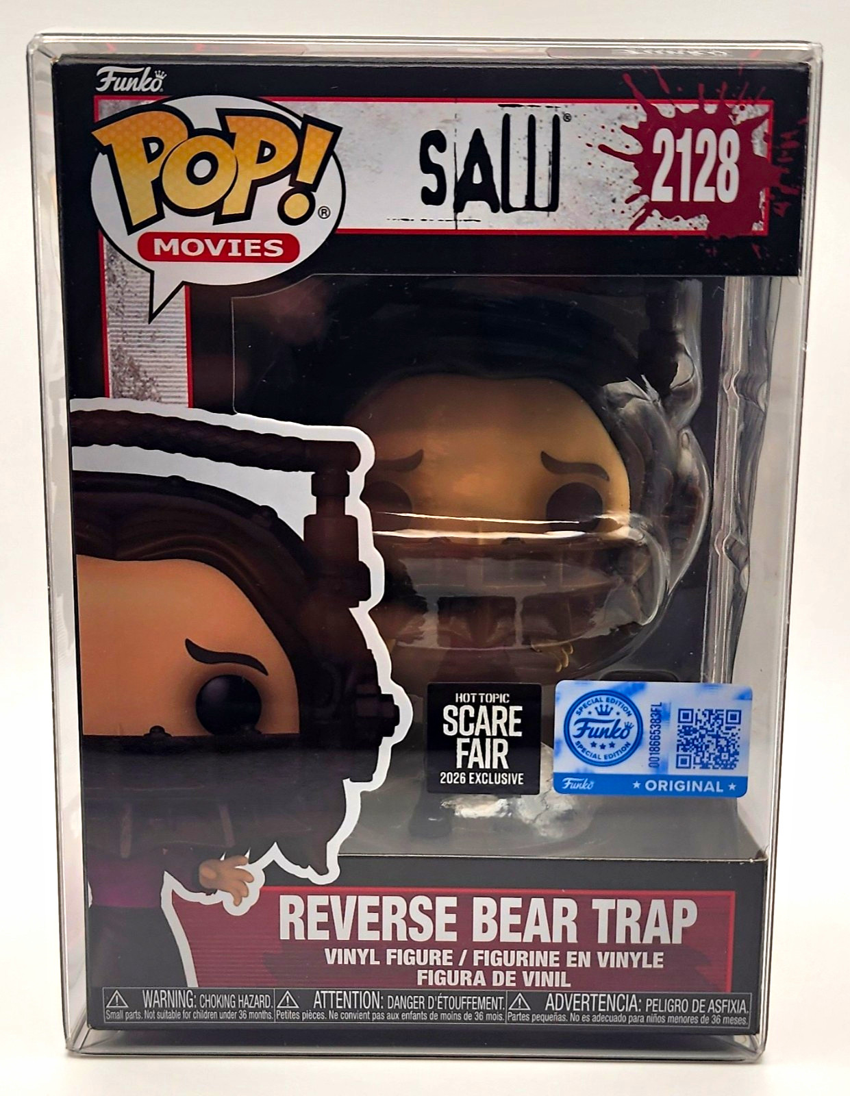 Funko POP Saw Reverse Bear Trap #2128 Hot Topic Exclusive On Hand W/Protector 