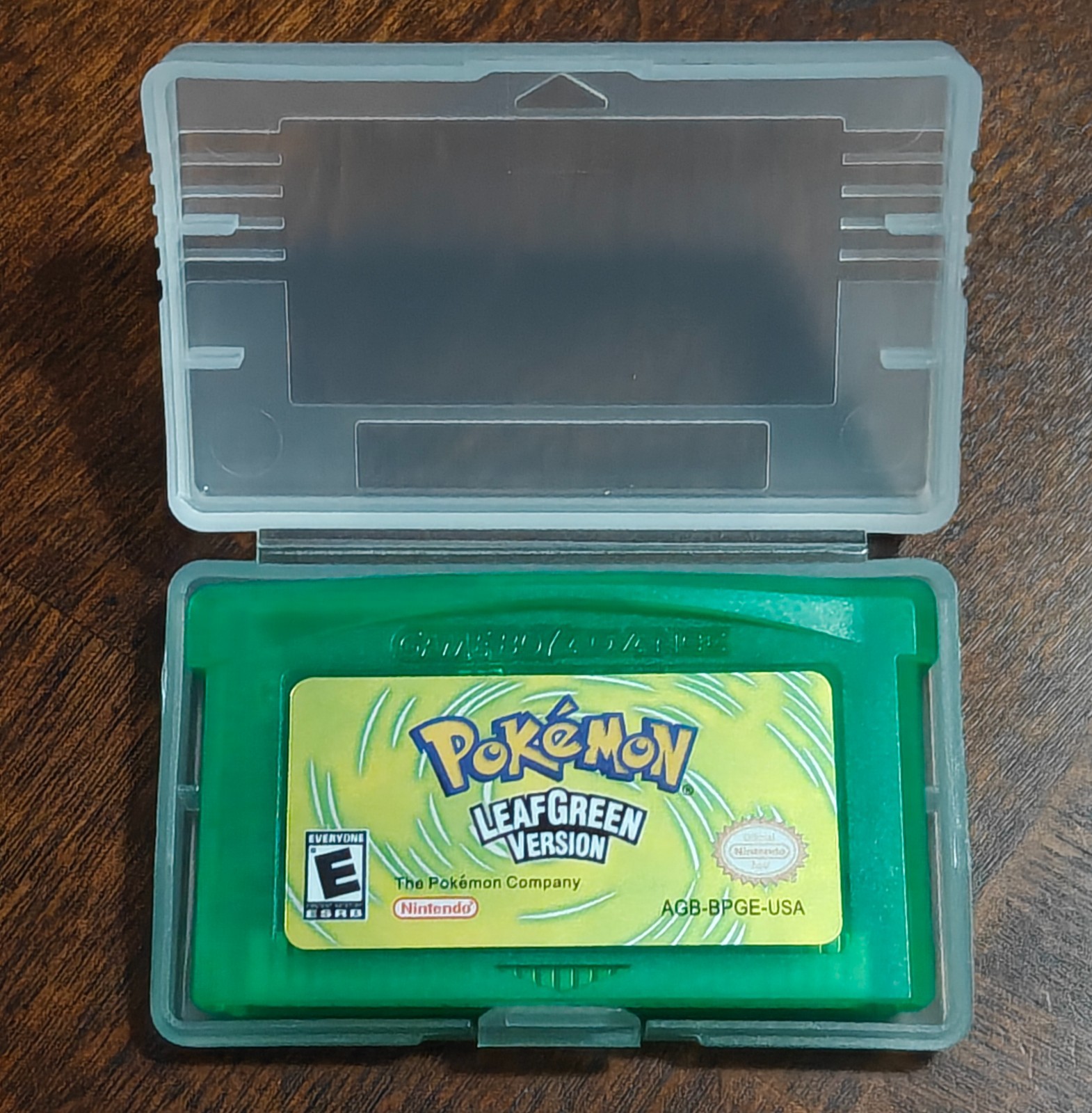 Pokemon LeafGreen Version Game Cartridge GBA Tested Saves