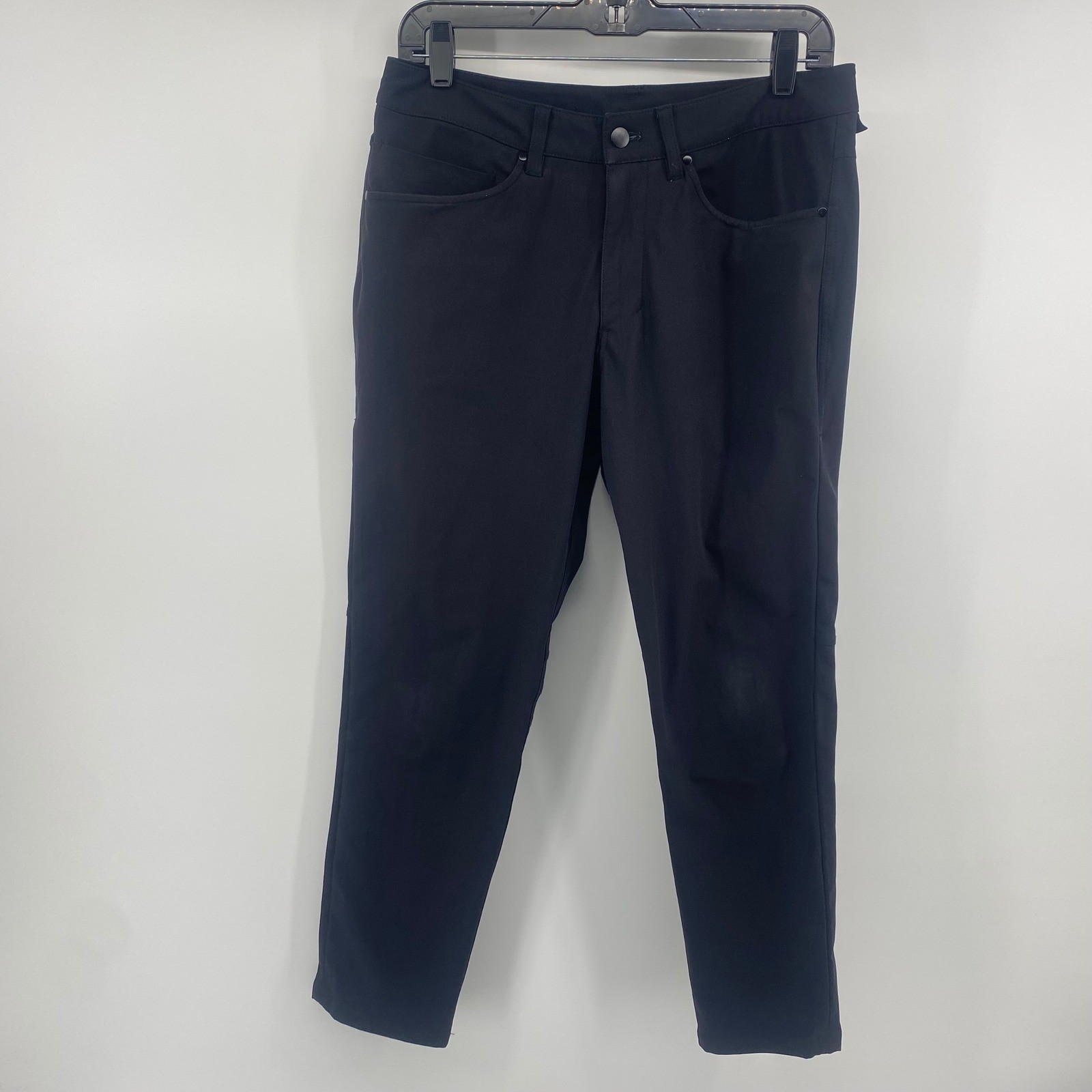 Lululemon ABC Pant Slim Mens 30 Black Warpstreme 5 Pocket Tech Trousers LM5AD7S