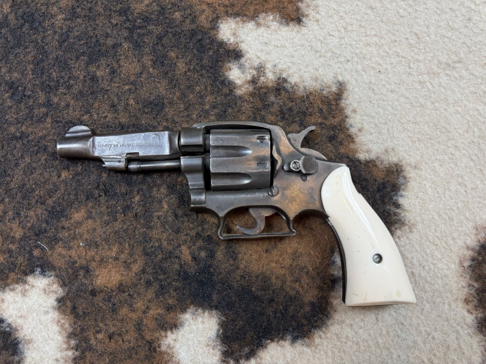 ANTIQUE Smith & Wesson Hand Ejector Model of 1903 PROP GUN & HOLSTER **READ**
