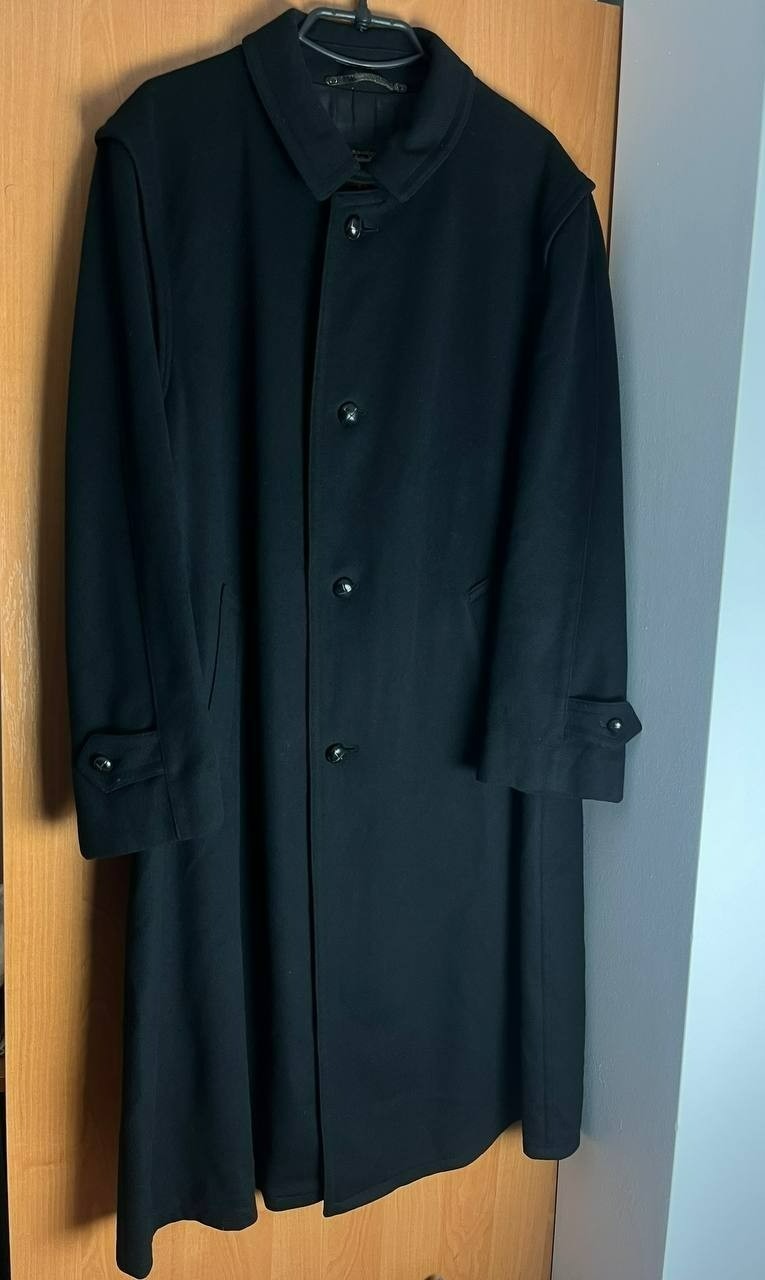 A Stunning Gents Coat in A Black Alpaca Wool Made in Austria by Salko