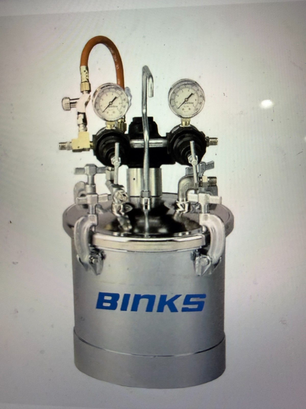 Binks 2.8gal Pressure Tank, Dual Regulators - 83C-221