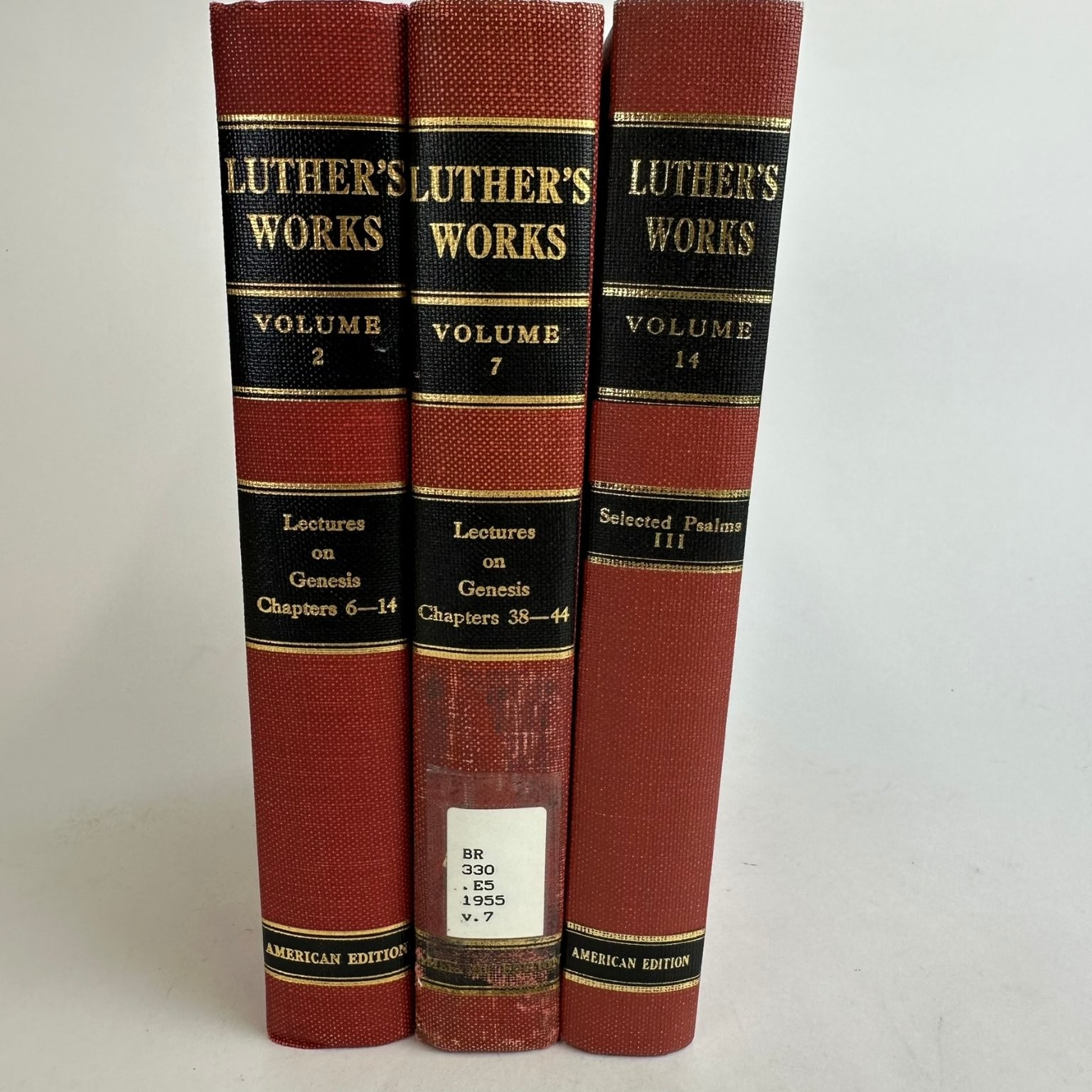 Luther\'s Works Martin Luther Volumes 2, 7 & 14 1960 Concordia Theology Set of 3 Luther\'s Works Martin Luther Volumes 2, 7 & 14 1960 Concordia Theology Set of 3