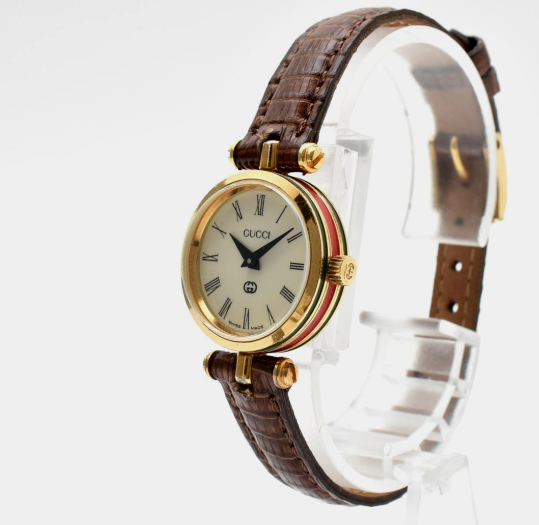 Vintage [Exc+5] GUCCI 2000L Sherry Line 21mm Quartz Women's Watch Japan