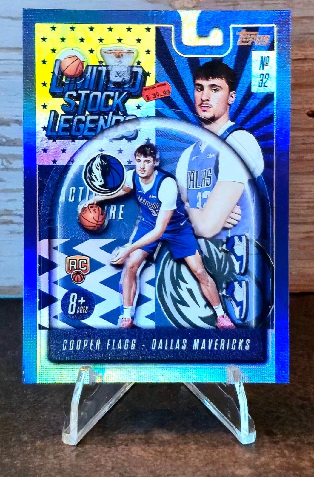 2025 Topps Chrome SP (ROY) COOPER FLAGG BLUE REFRACTOR Dallas Mavericks- Mint 2025 Topps Chrome SP (ROY) COOPER FLAGG BLUE REFRACTOR Dallas Mavericks- Mint
