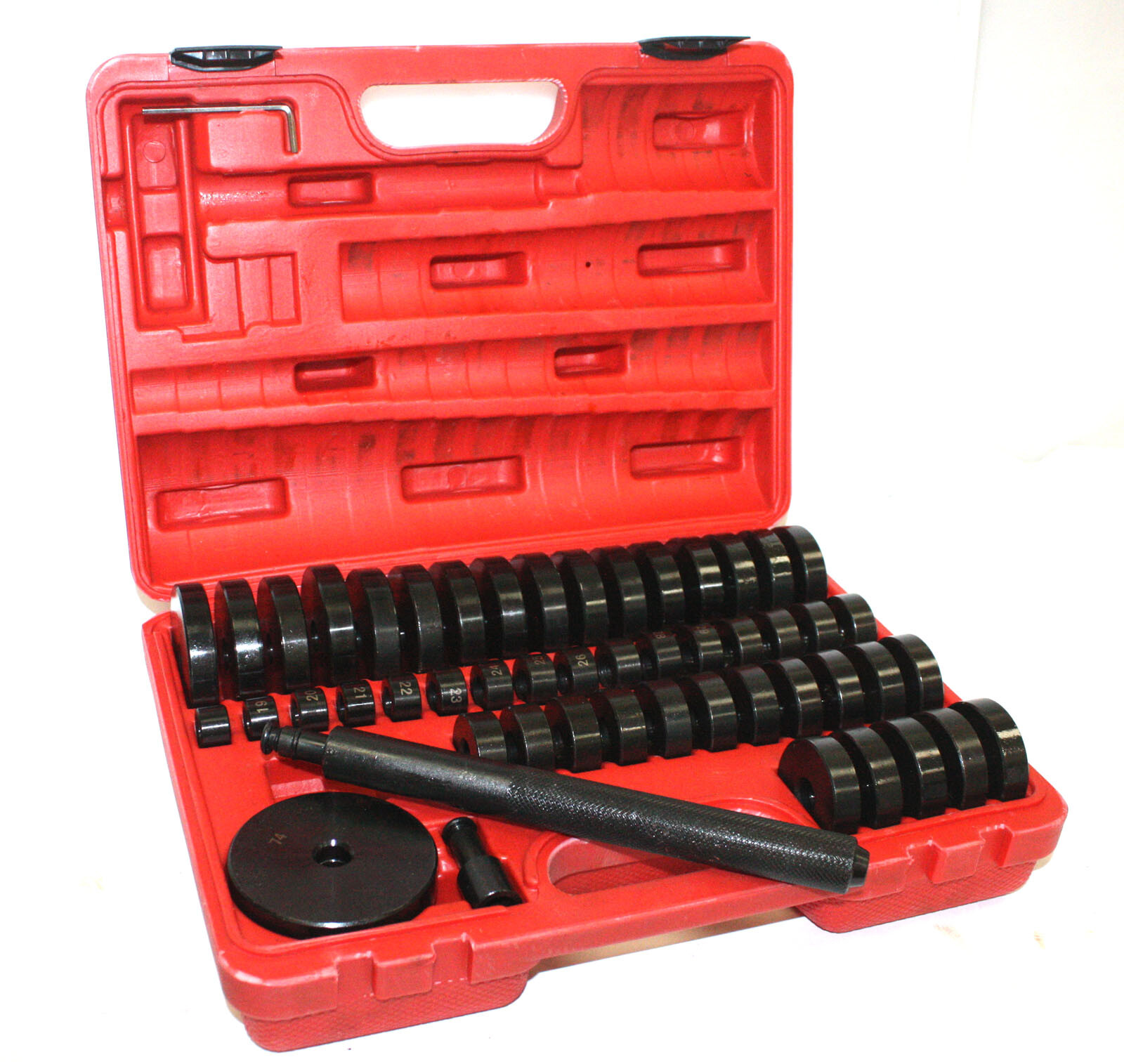 51pcs Custom Auto Bushing Bearing Seal Driver Push Press Disc Tool Set 18-65mm