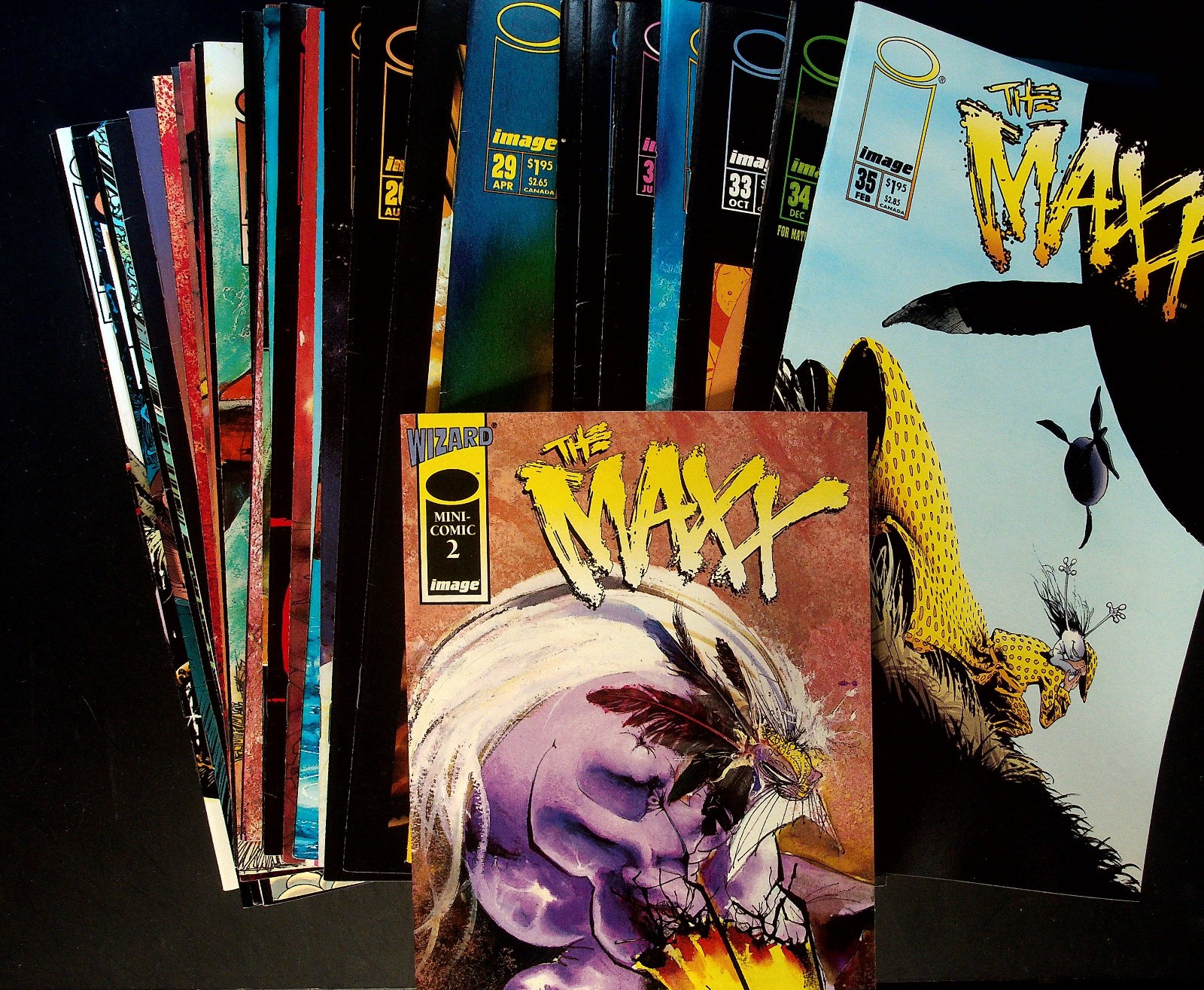 The Maxx - Near complete series (# 1 - 35 missing #28) & mini comic High grade The Maxx - Near complete series (# 1 - 35 missing #28) & mini comic High grade
