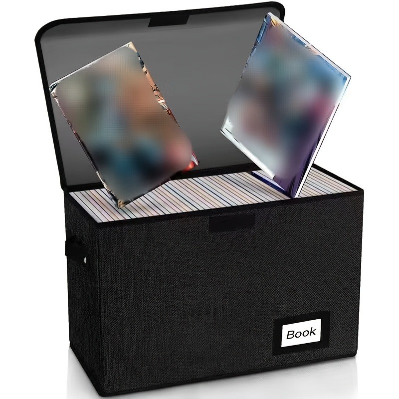 Foldable Linen Comic Book Storage Box Heavy Duty Collapsible Comic Organizer Bin Foldable Linen Comic Book Storage Box Heavy Duty Collapsible Comic Organizer Bin