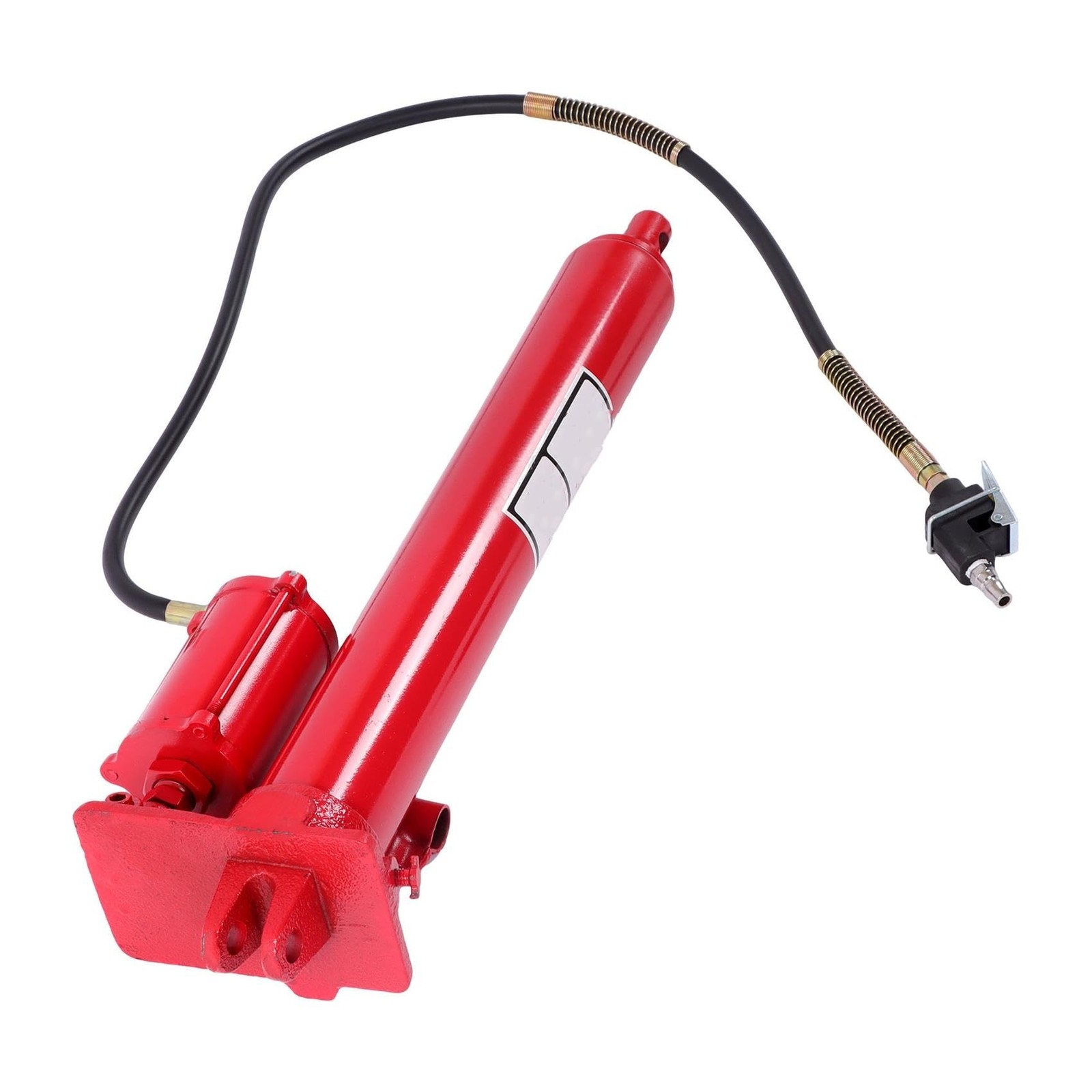 8 Ton Hydraulic Air Long Ram Jack for Engine Hoist with Single Piston Pump Red