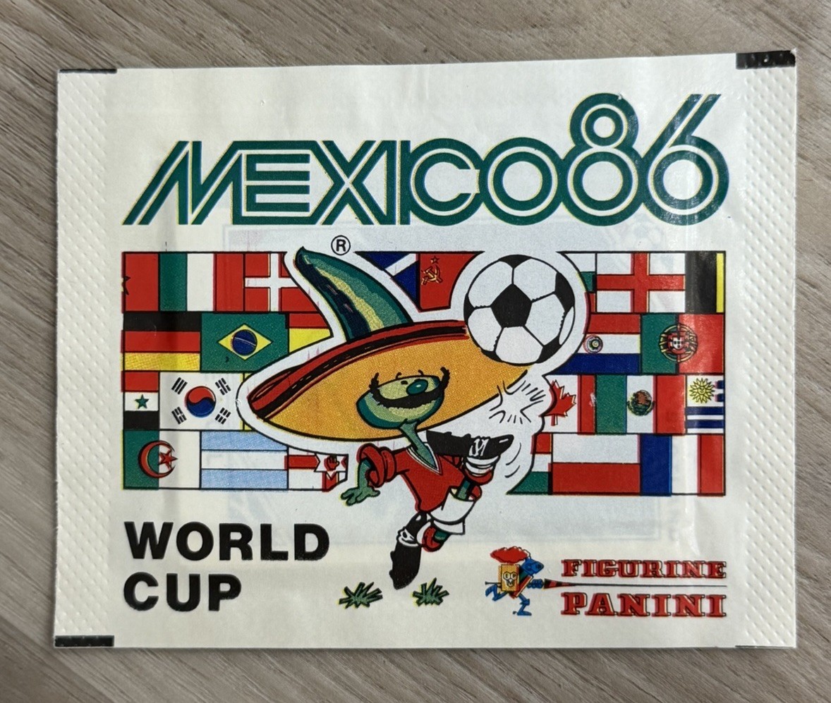 Panini Mexico 86 FIFA World Cup Sealed Soccer Sticker Pack 1986 Vintage RARE