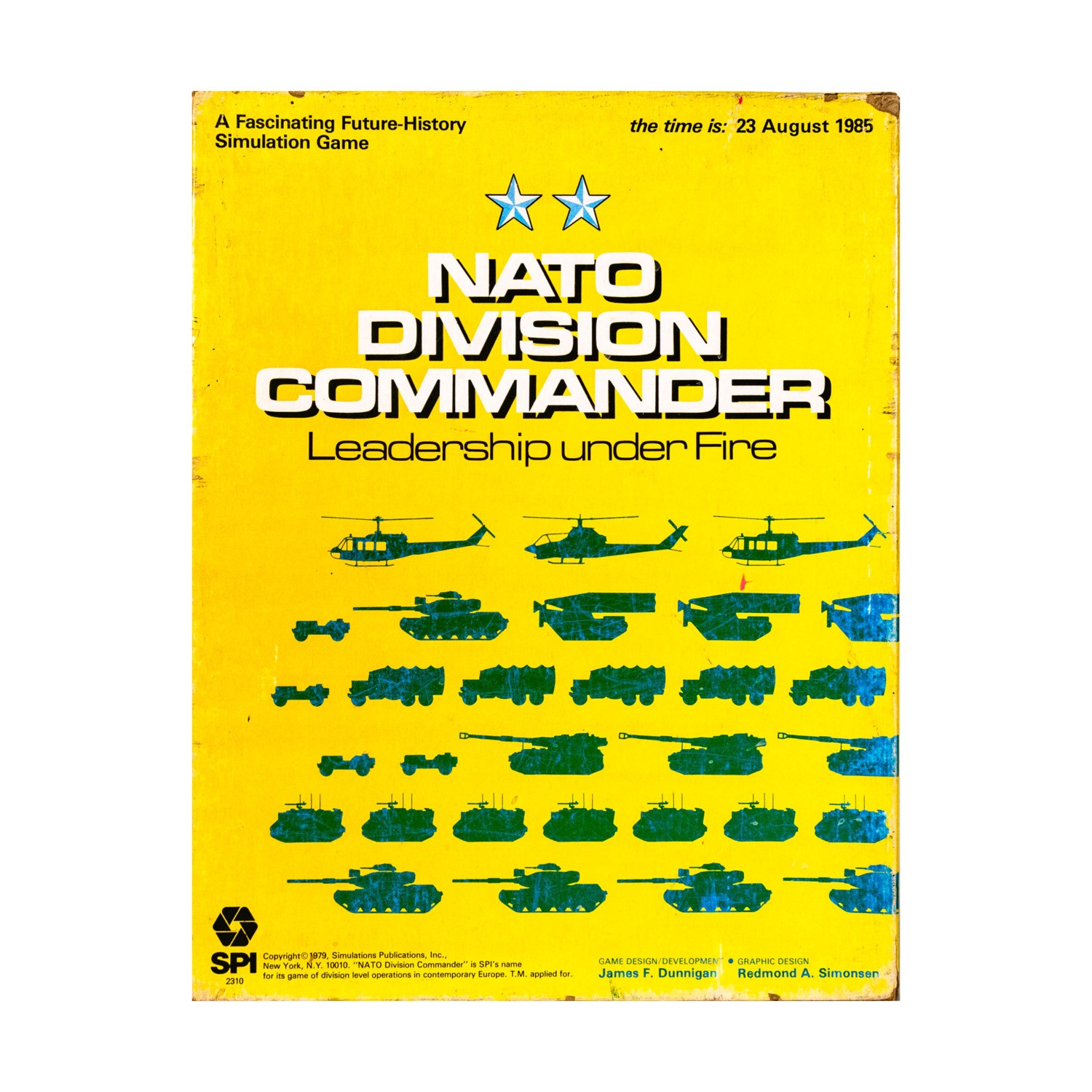SPI Boxed Wargame NATO Division Commander w/Berlin \'85 VG/NM