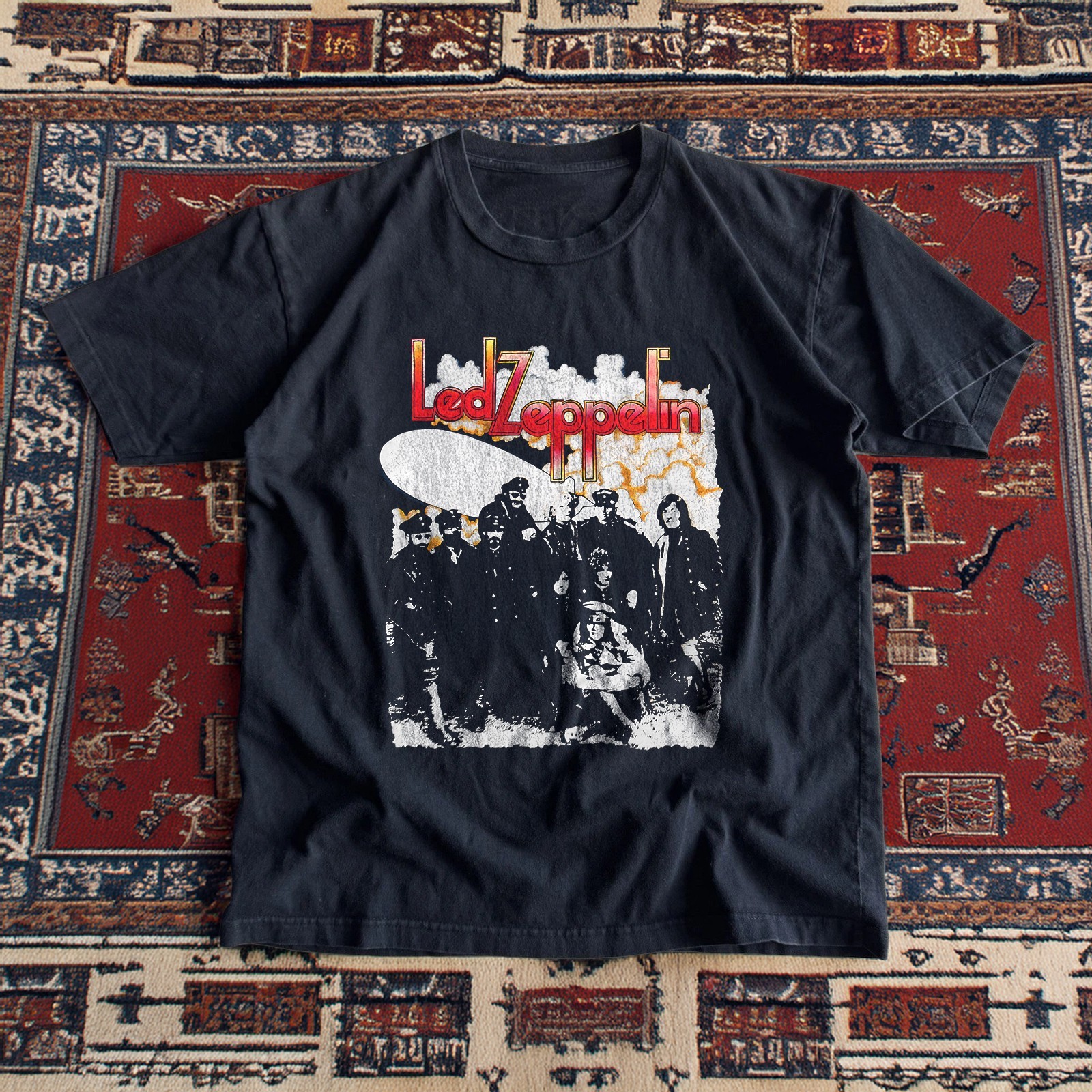 Led Zeppelin 1986 Rock Concert Tour Classic Band Tee