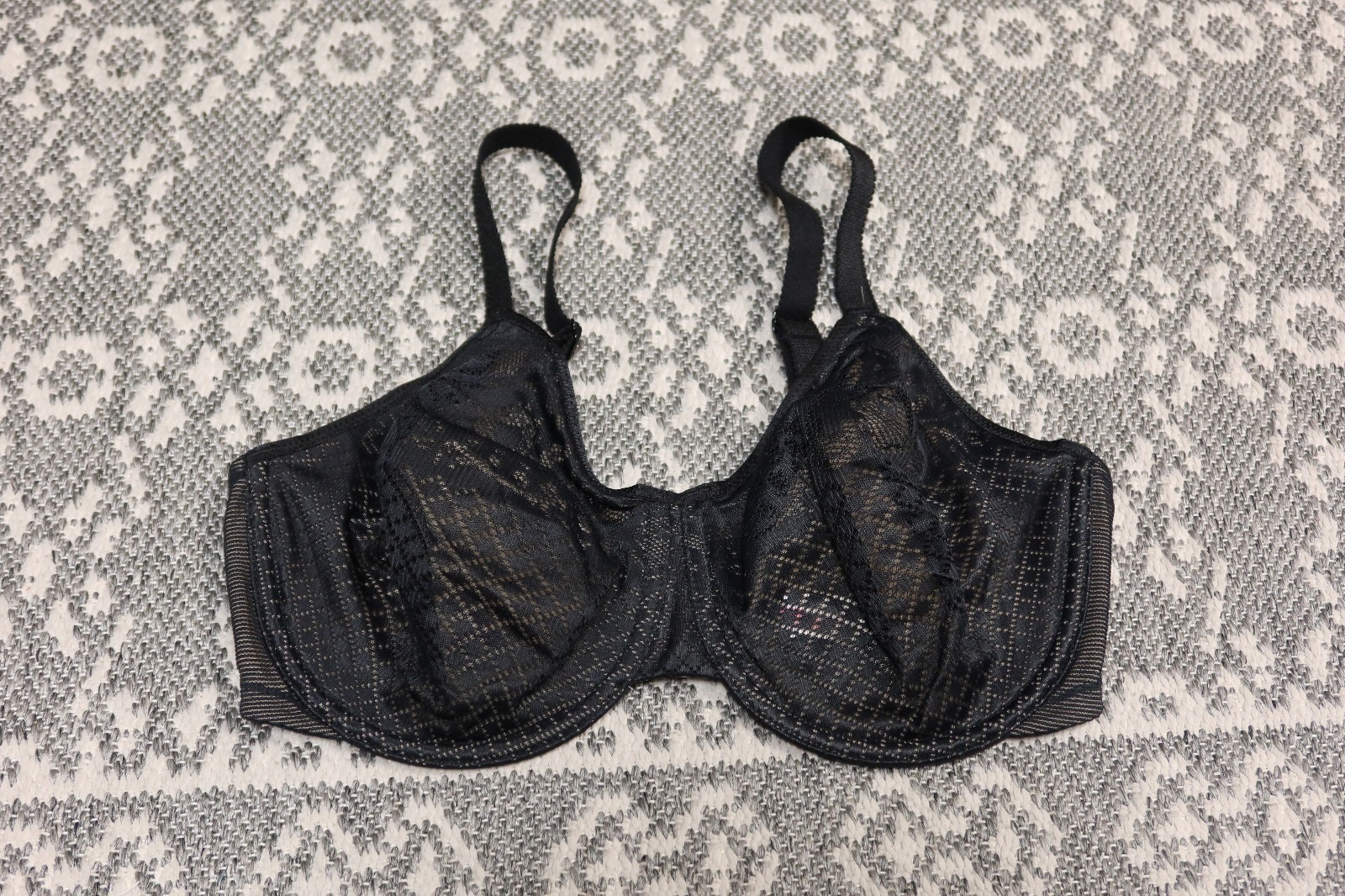 New Wacoal Visual Effects Minimizer Bra - Size 32DDD - Black - # 857210
