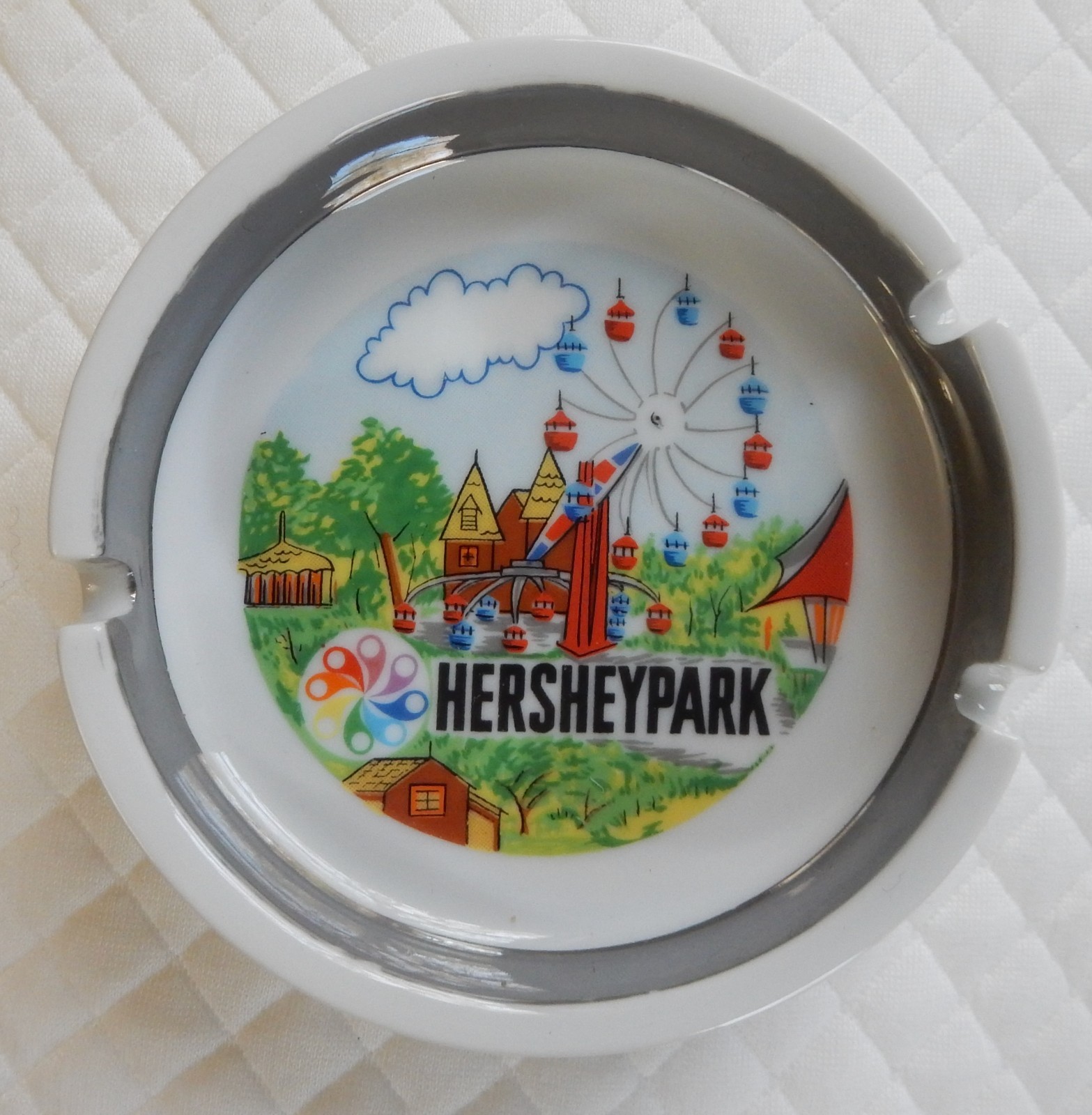 Vintage Hershey Park Amusement Park Ashtray