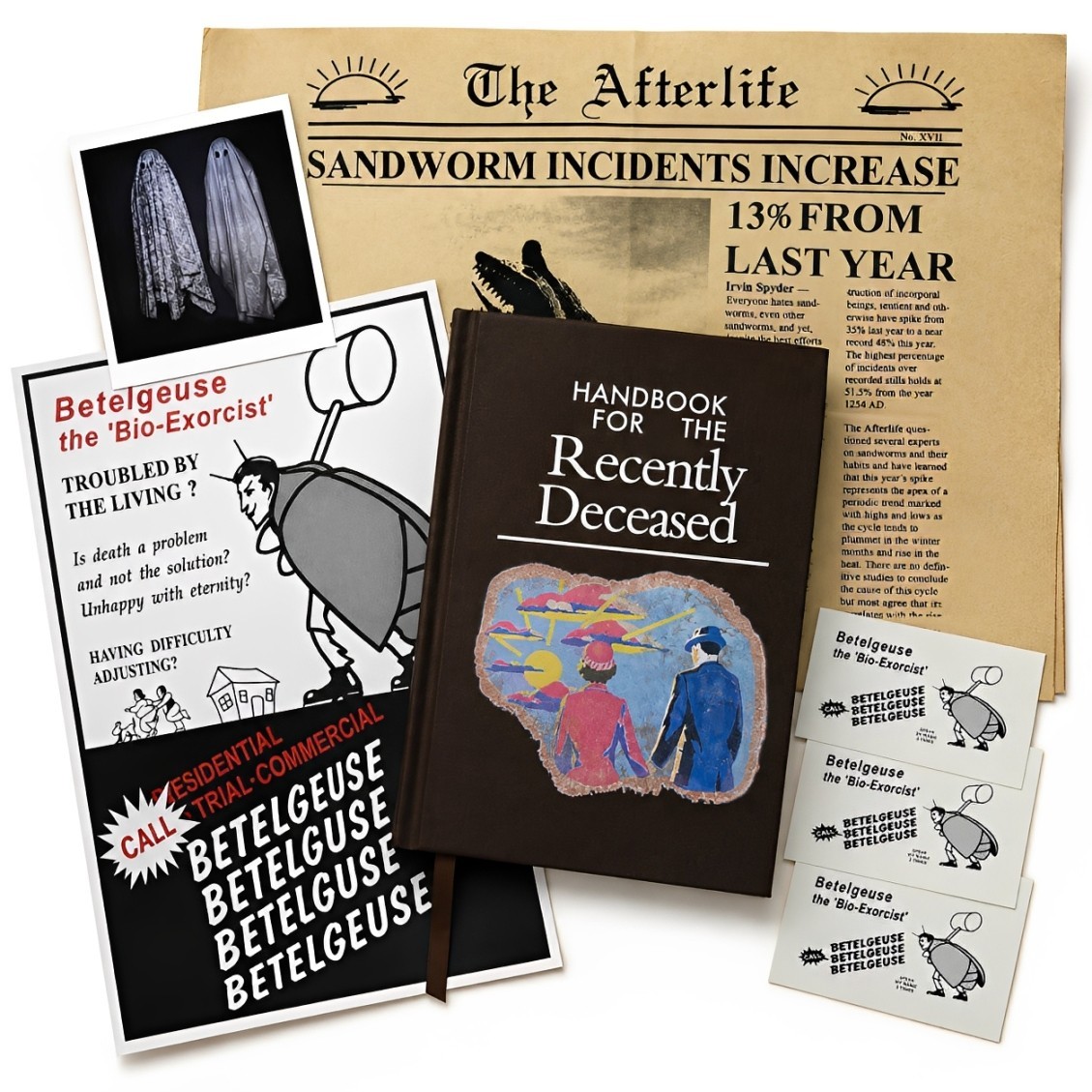 HANDBOOK Of The RECENTLY DECEASED Beetlejuice Replica 182 Fully Printed Book
