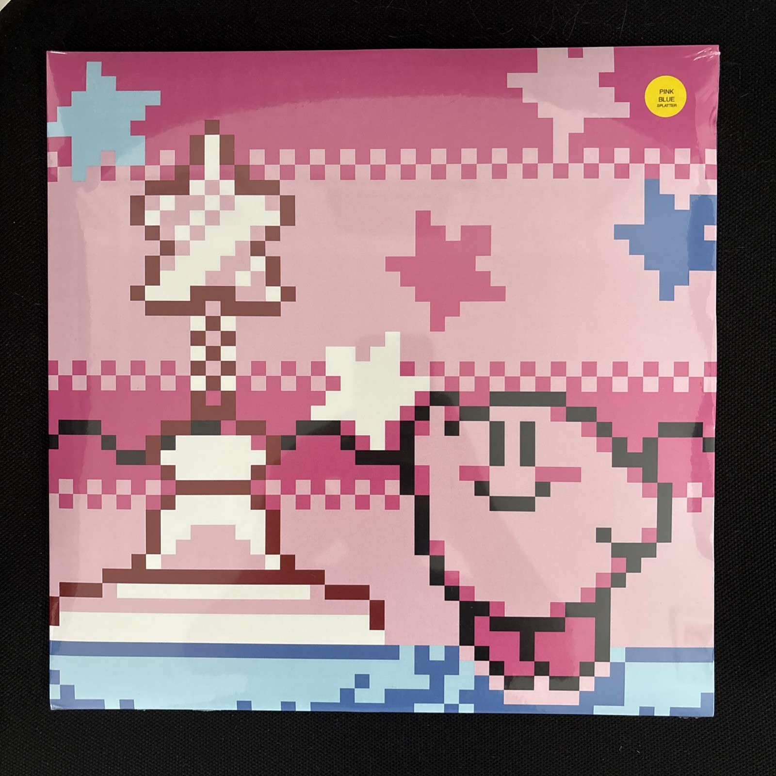 Kirby’s Adventure NES Game Vinyl LP VGM Nintendo sealed pink/ blue splatter