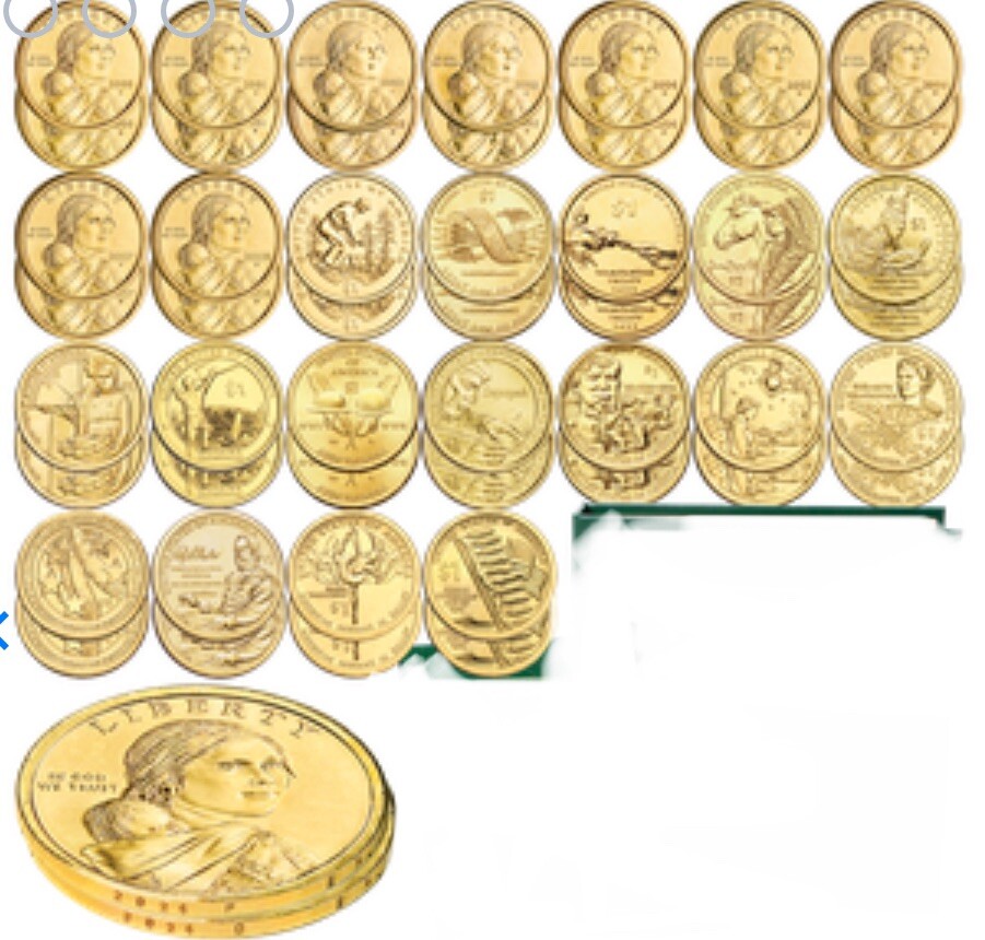 Complete Set 2000-2026 Sacagawea Native Dollar Set P&D 54 Coins Gem Coins BU Complete Set 2000-2026 Sacagawea Native Dollar Set P&D 54 Coins Gem Coins BU