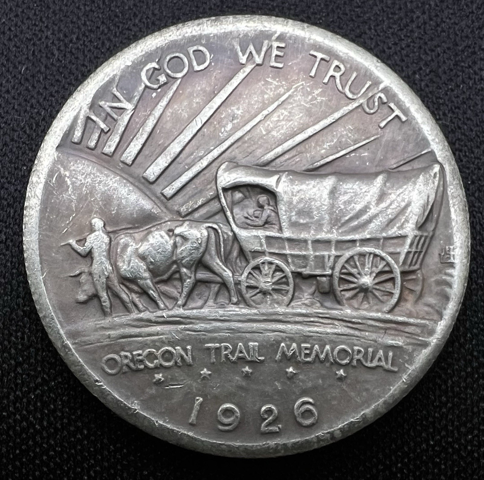 1926 S Oregon Trail Memorial Commemorative Half Dollar XF+ Scarce Silver 50c 1926 S Oregon Trail Memorial Commemorative Half Dollar XF+ Scarce Silver 50c