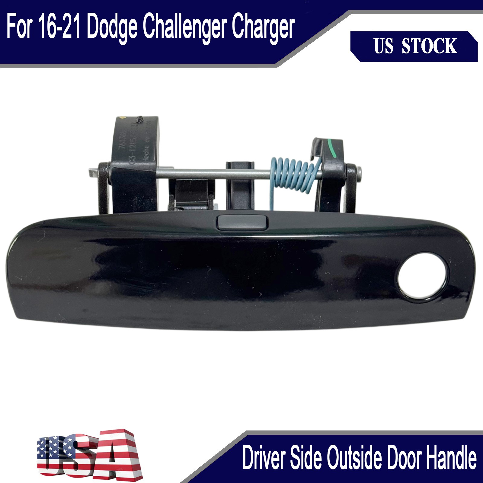 For 16-21 Dodge Challenger Charger Driver Side Outside Door Handle 1MZ85DX8AM