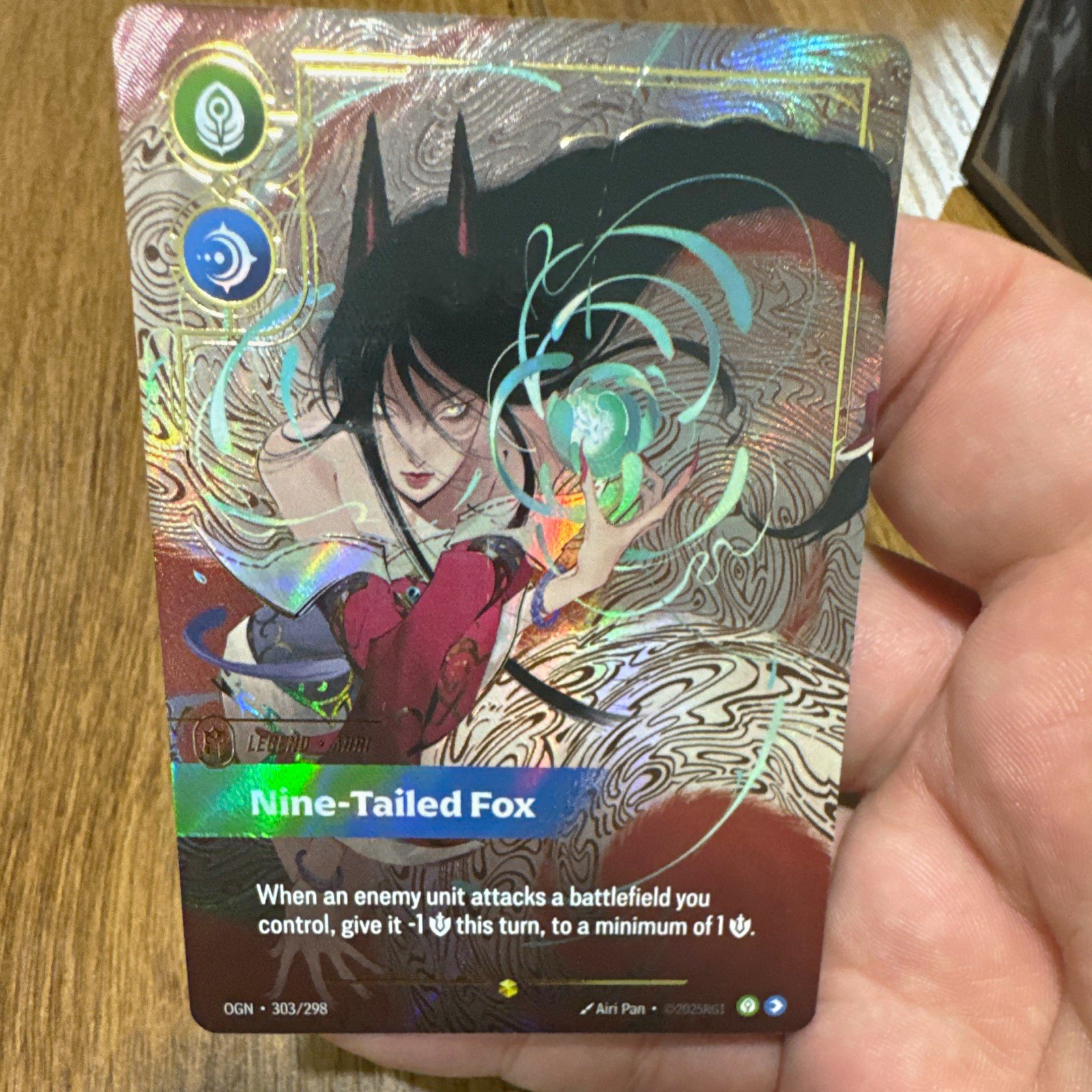 Riot Games Riftbound League of Legends Nine-Tailed Fox OGN 303/298 Full Art Foil Riot Games Riftbound League of Legends Nine-Tailed Fox OGN 303/298 Full Art Foil