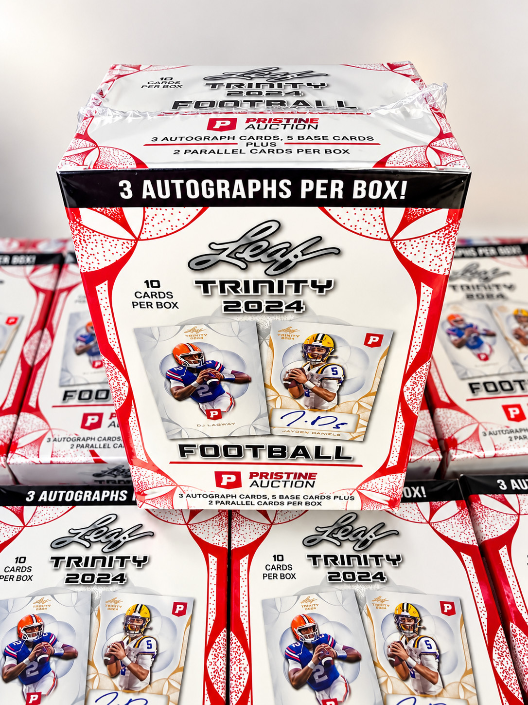 2024 Leaf Trinity NFL Football Hobby Box w/3 Autos & Free S&H
