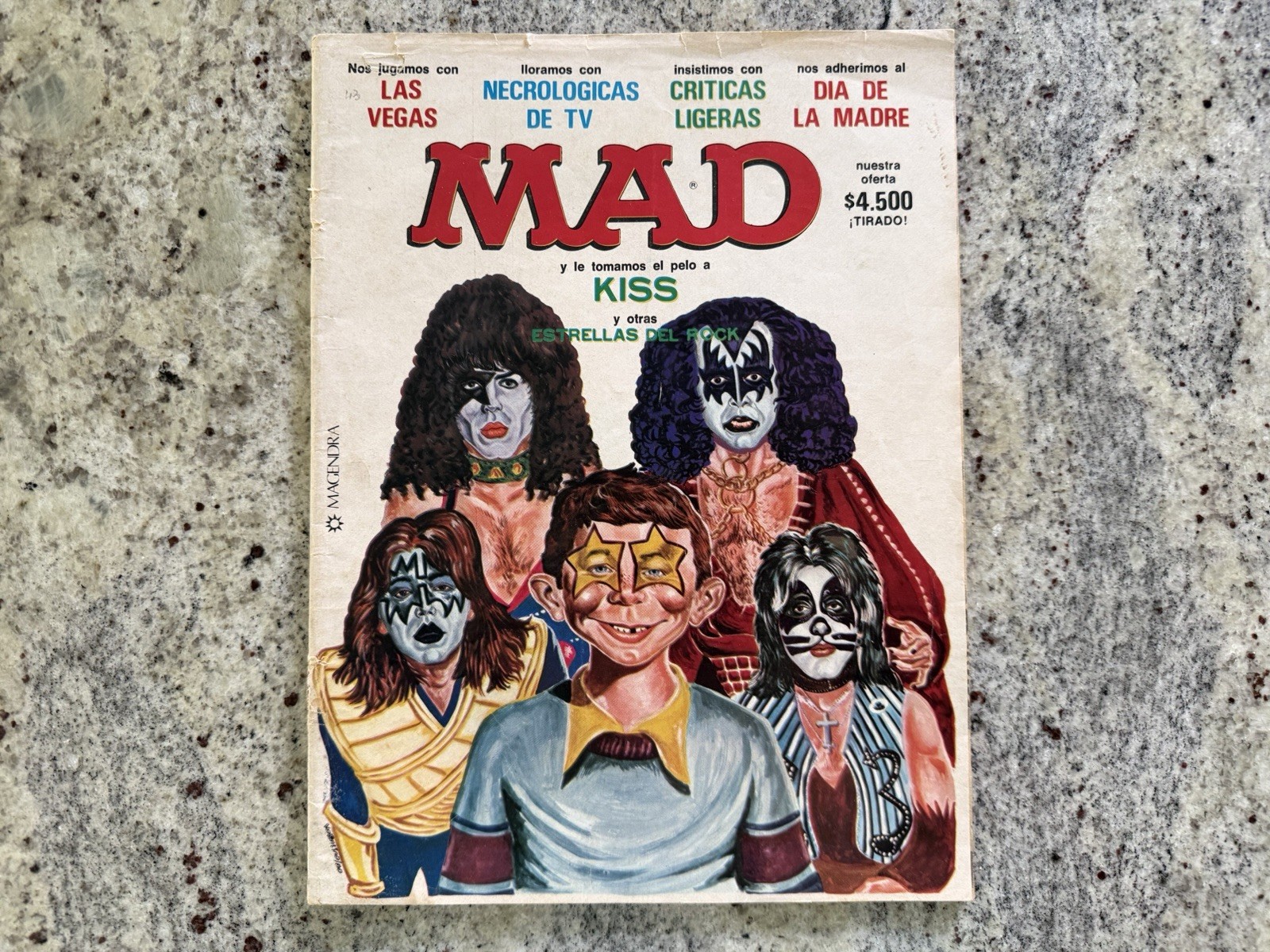 KISS 1980 MAD MAGAZINE ARGENTINA GENE PAUL ACE PETER AUCOIN VINTAGE SUPER RARE🔥 KISS 1980 MAD MAGAZINE ARGENTINA GENE PAUL ACE PETER AUCOIN VINTAGE SUPER RARE🔥