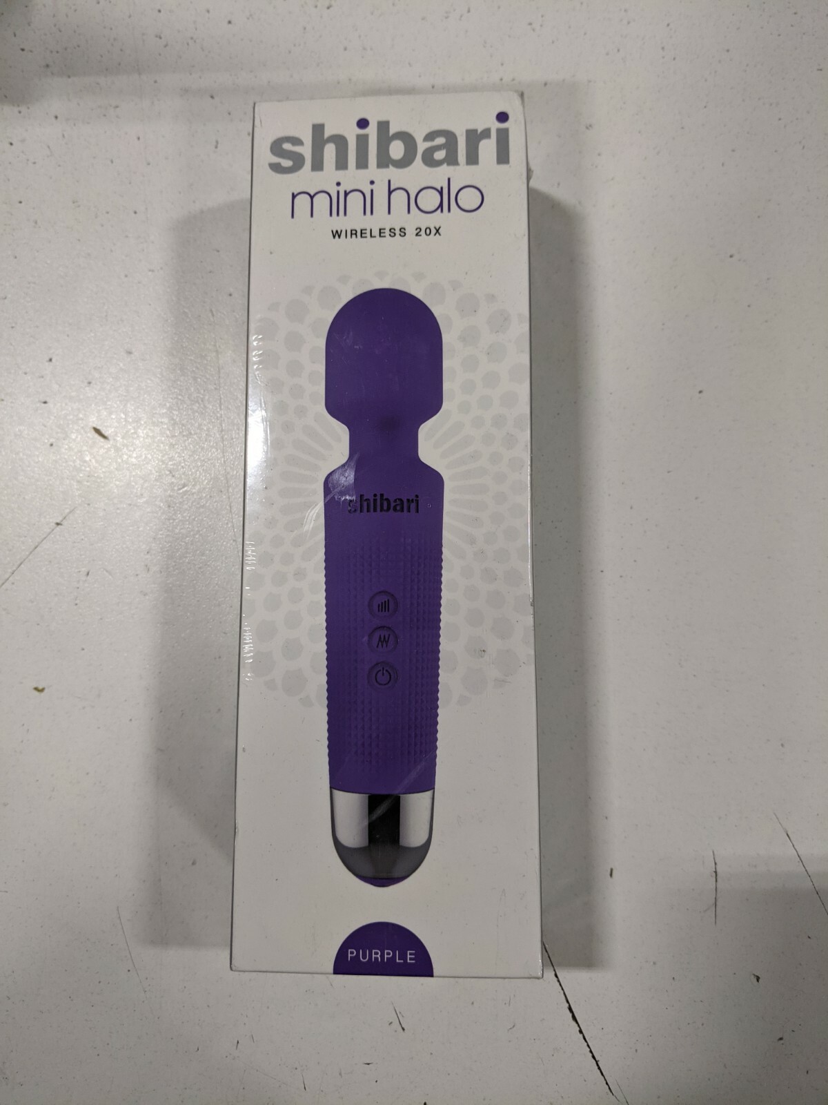 Shibari Mini Halo 20X Wireless Wand Rechargeable Massager - Purple Shibari Mini Halo 20X Wireless Wand Rechargeable Massager - Purple