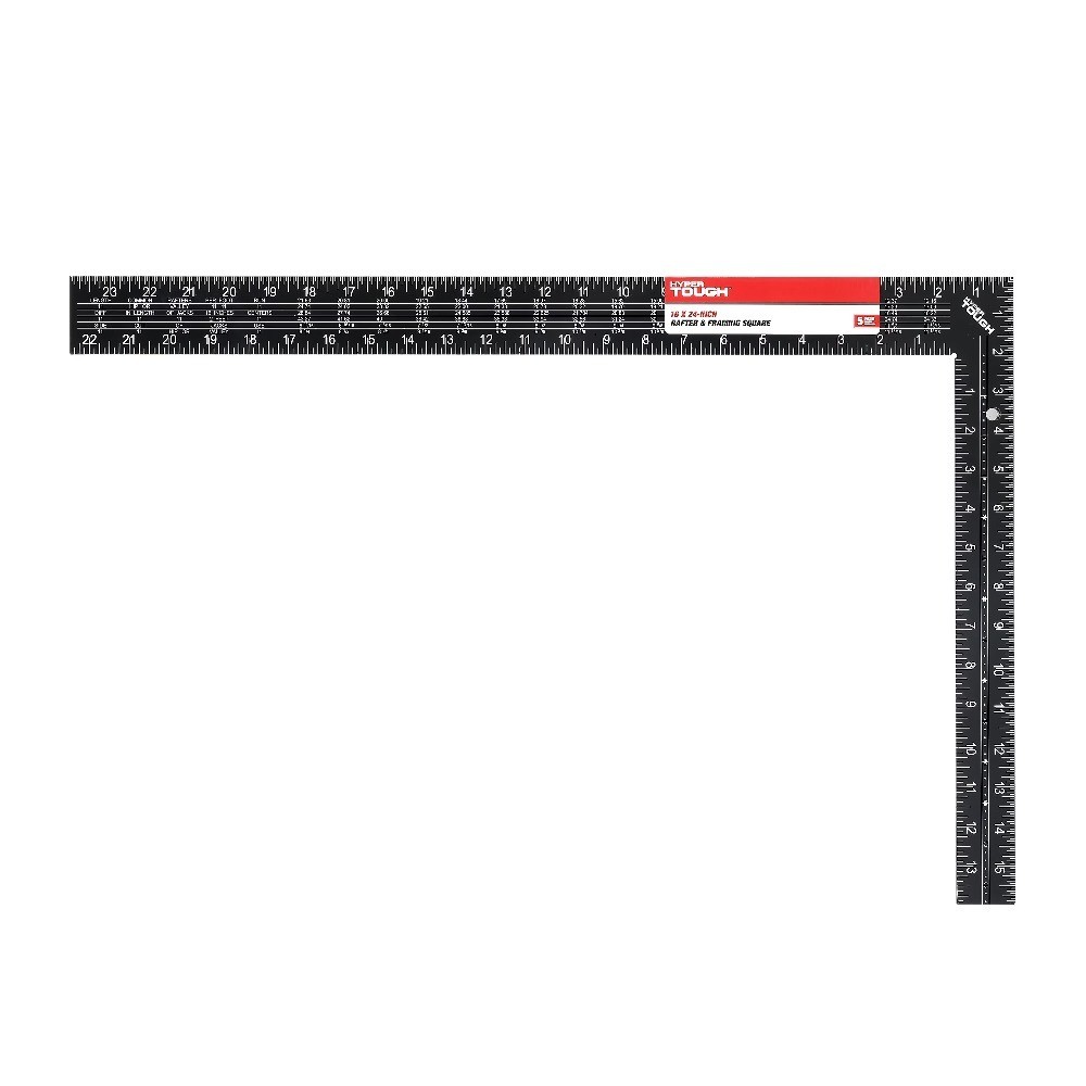 16 x 24 Inch Rafter Framing Square Aluminum Alloy Carpenter Layout Tool 16 x 24 Inch Rafter Framing Square Aluminum Alloy Carpenter Layout Tool