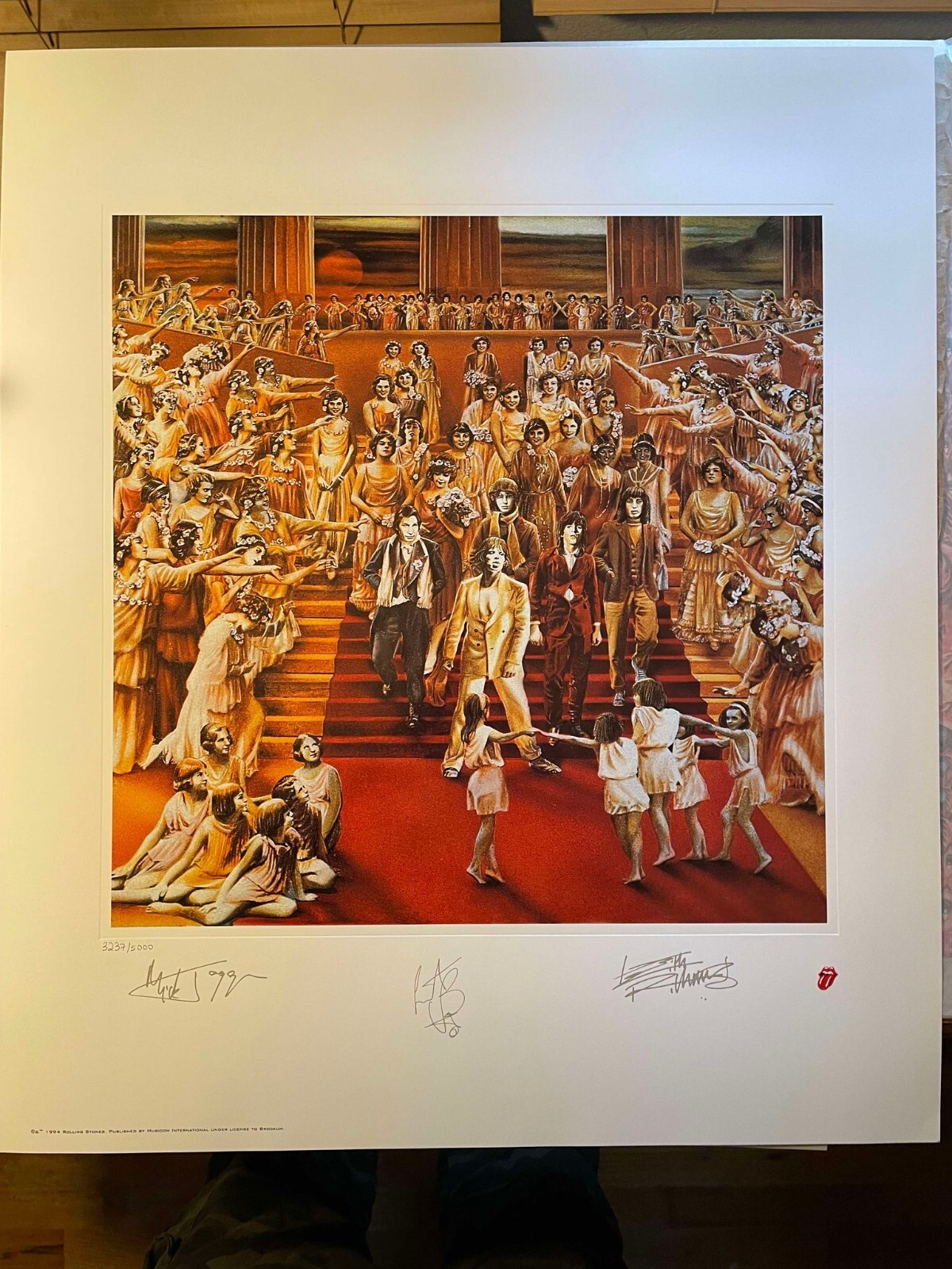 The Rolling Stones Lithograph It's Only Rock and Roll Numbered Official Edition