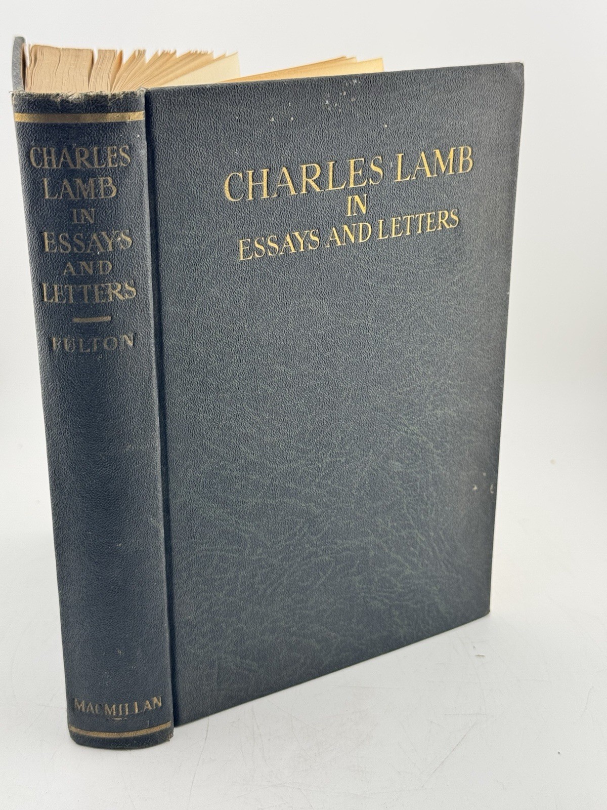 Charles Lamb Essays And Letters 1930 HC Edited By Maurice Fulton 1st Edition Charles Lamb Essays And Letters 1930 HC Edited By Maurice Fulton 1st Edition