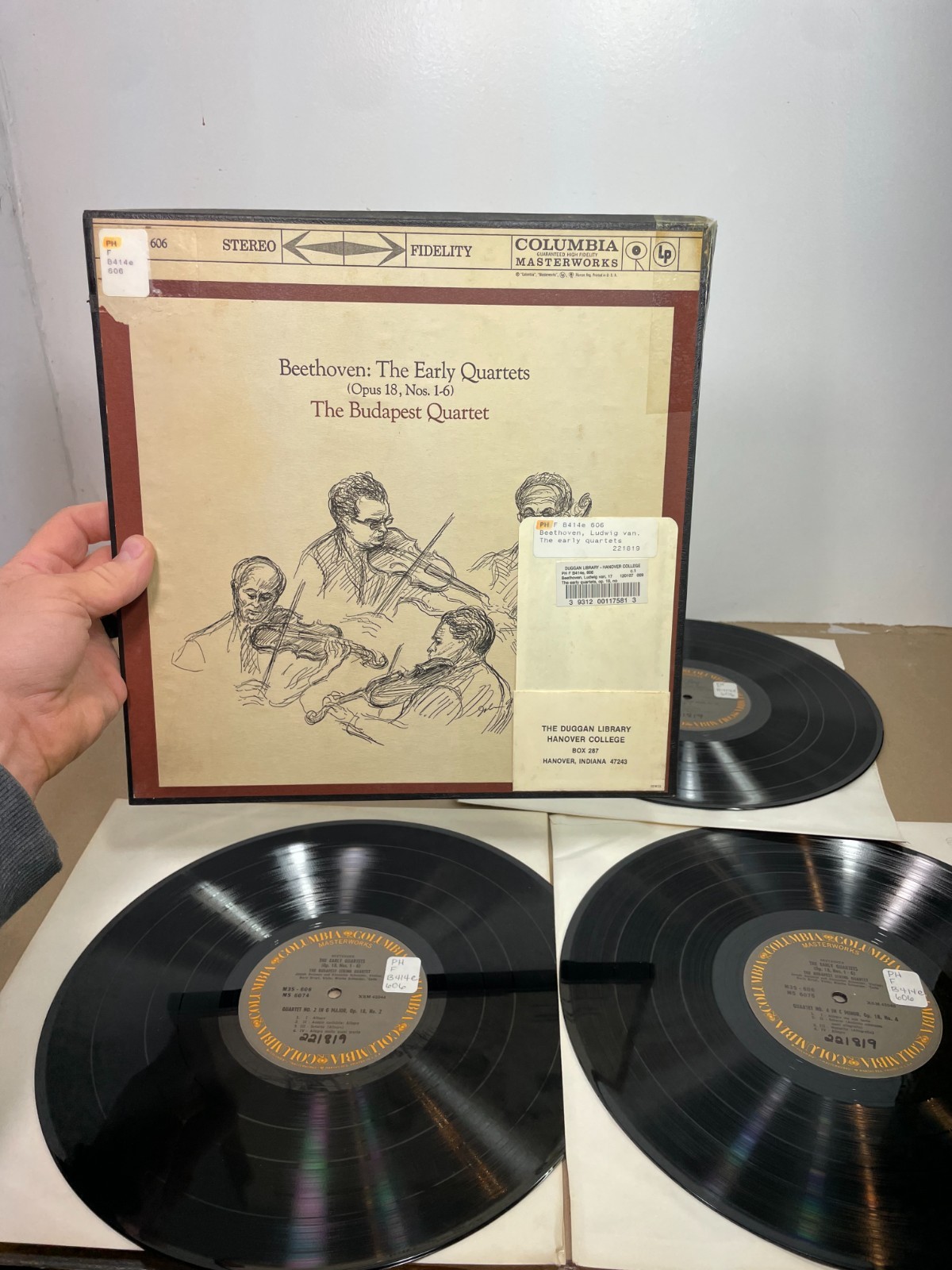 Beethoven The Early Quartets The Budapest Quartet Columbia