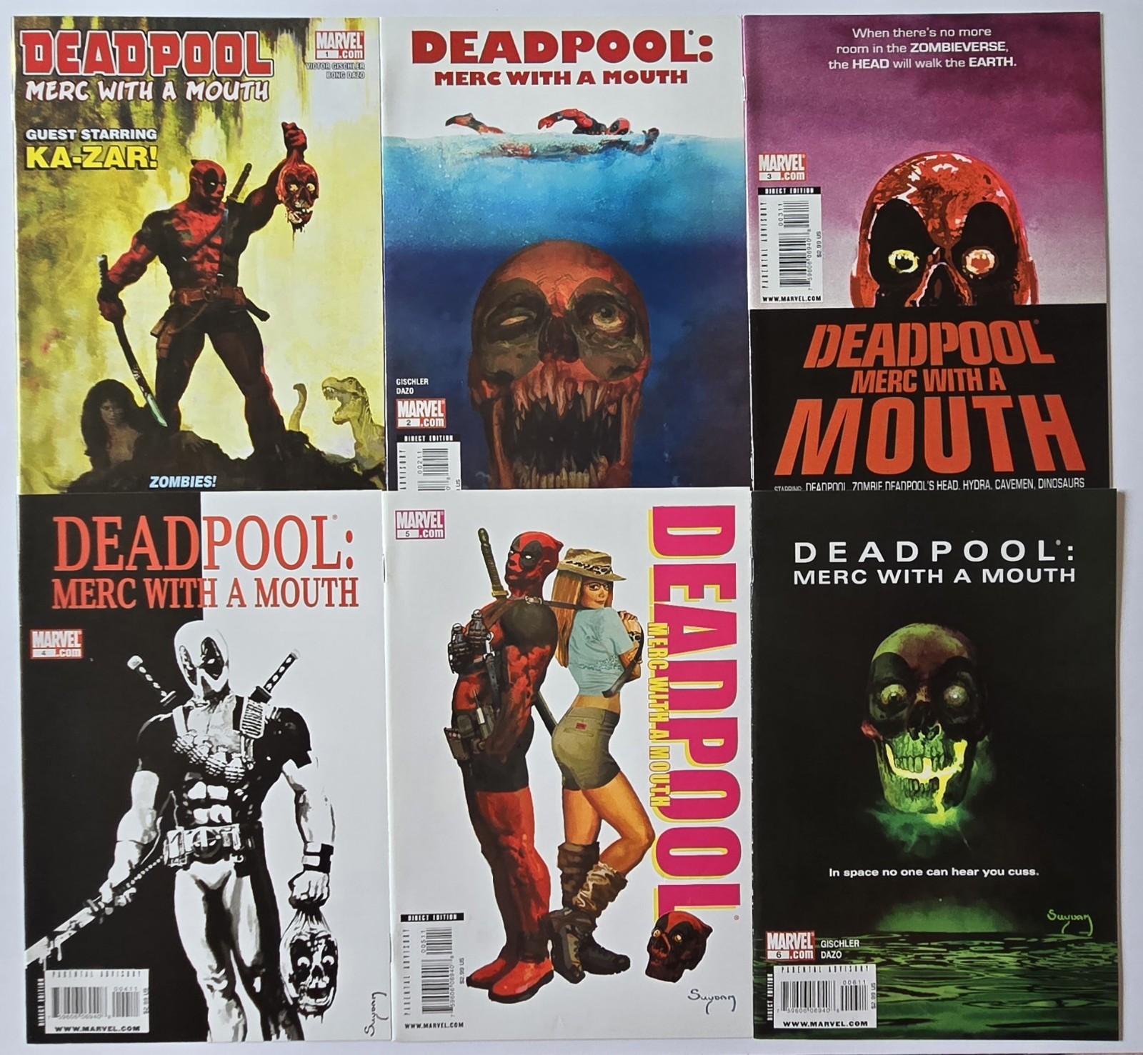 Deadpool Merc With a Mouth #1-6 Complete Lot Marvel 2009-2010