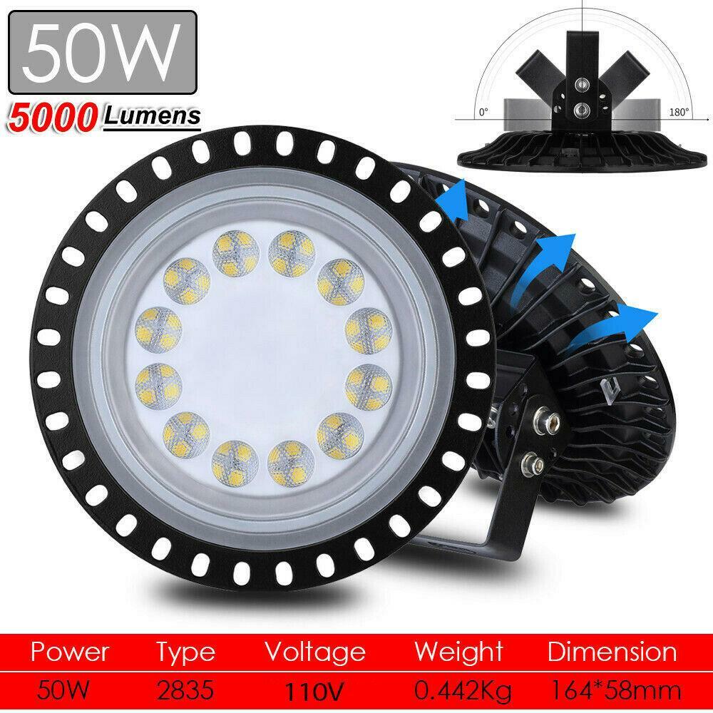 LED High Bay Lights 500W 300W 200W 100W 50W Warehouse UFO Led Shop Light Fixture