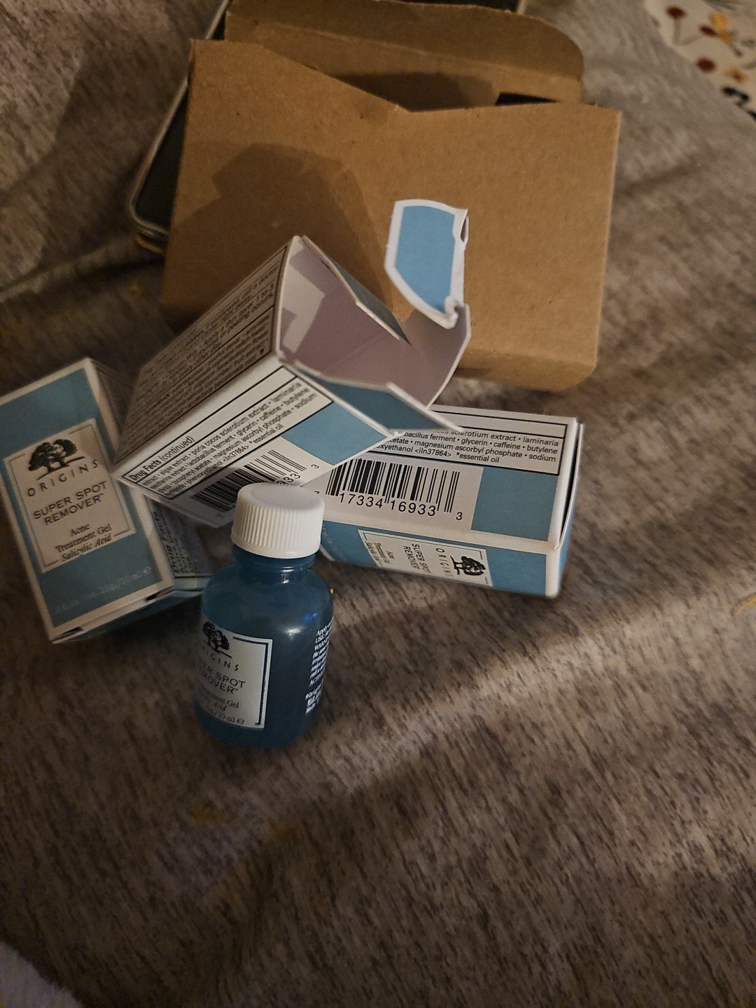 1 BOX Origins Super Spot Remover Acne Treatment Gel - 0.3 fl oz ( 3 in one box) 1 BOX Origins Super Spot Remover Acne Treatment Gel - 0.3 fl oz ( 3 in one box)