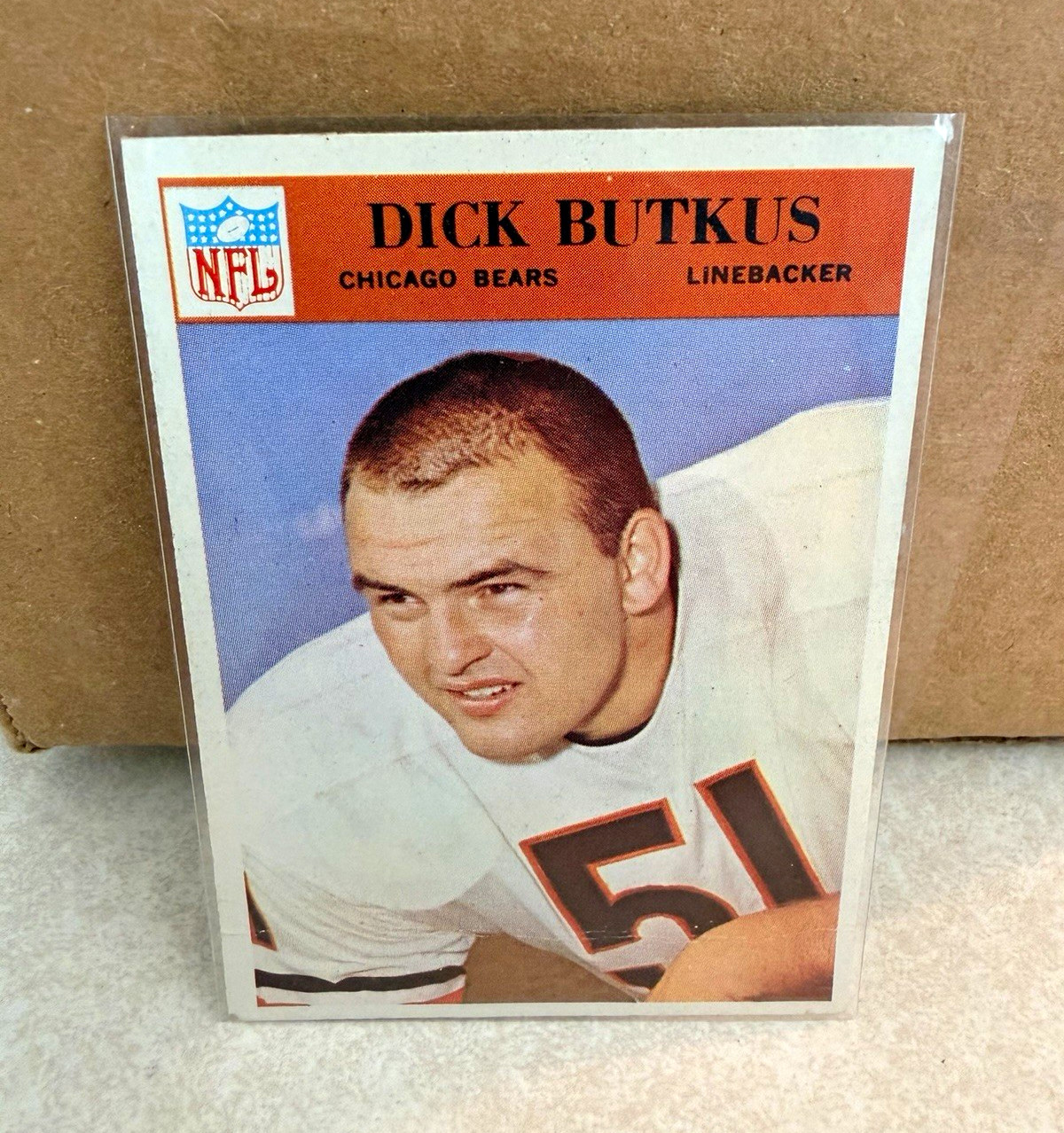 Philadelphia Gum Dick Butkus Chicago Bears 1966 Philadelphia #31 Rookie Base