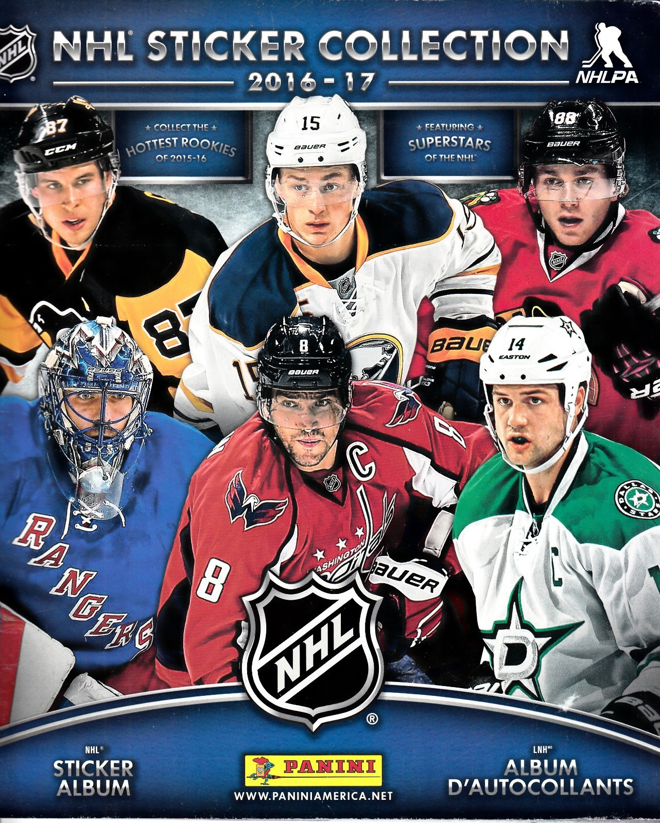 Panini Hockey NHL 2016-17 Official Sticker Album +Sidney Crosby foil #181 Panini Hockey NHL 2016-17 Official Sticker Album +Sidney Crosby foil #181