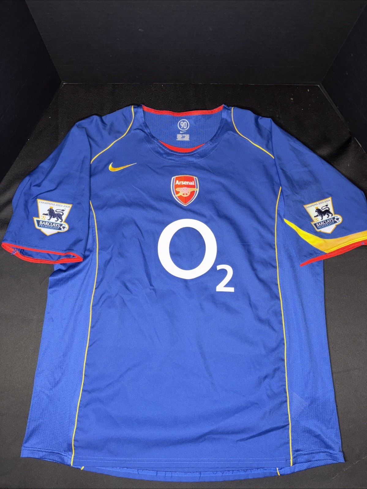 ARSENAL LONDON ENGLAND 2004/2006 AWAY FOOTBALL SHIRT JERSEY NIKE XL Excellent ￼