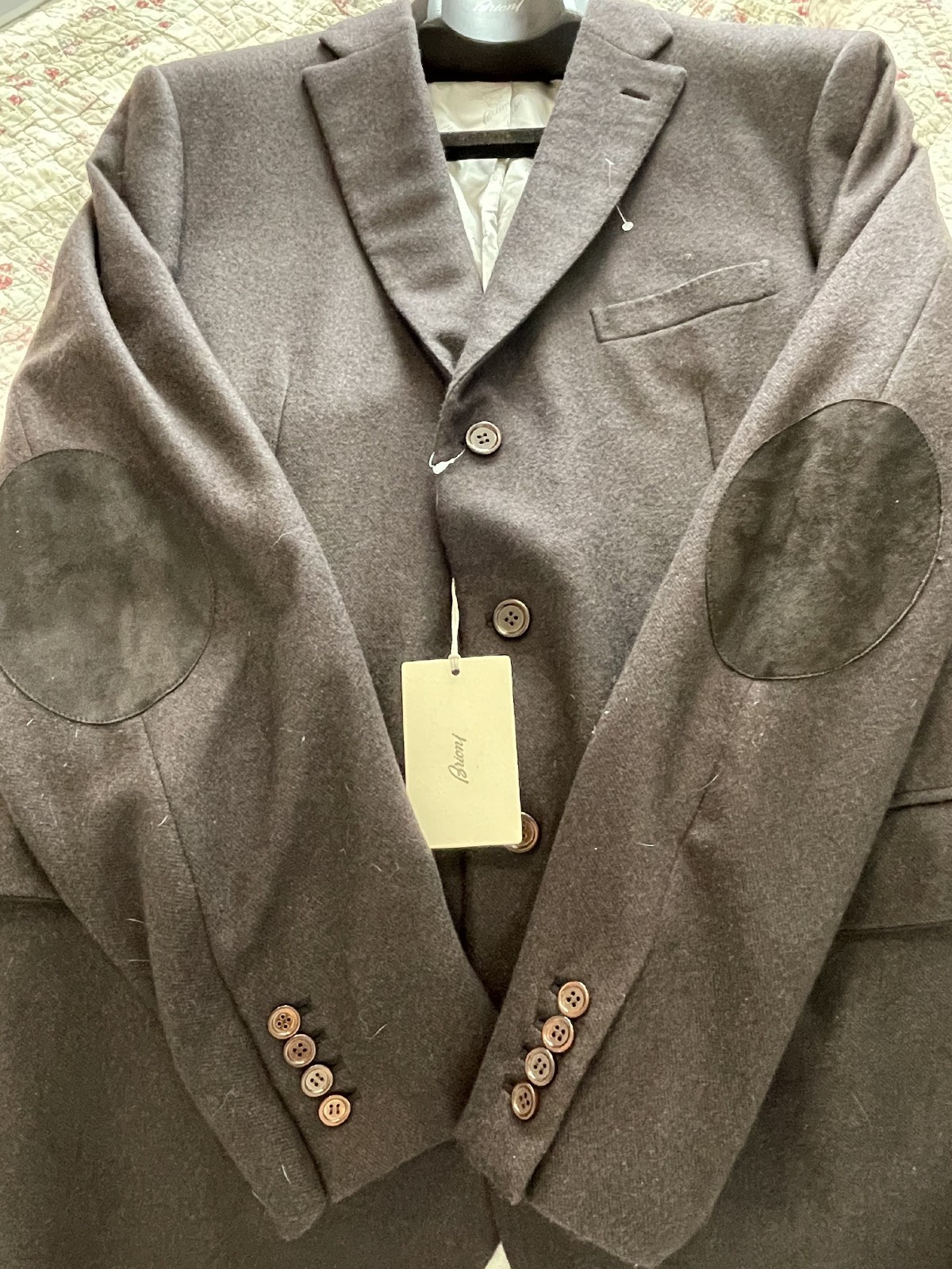 NEW Brioni 100% Thick Cashmere Coat Jacket 50L Brown $8500 Colosseo XXXL 3XL