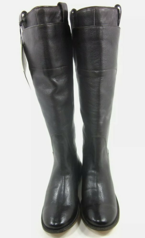 Frye, paige tall riding calf boots, black womens us size 5.5 