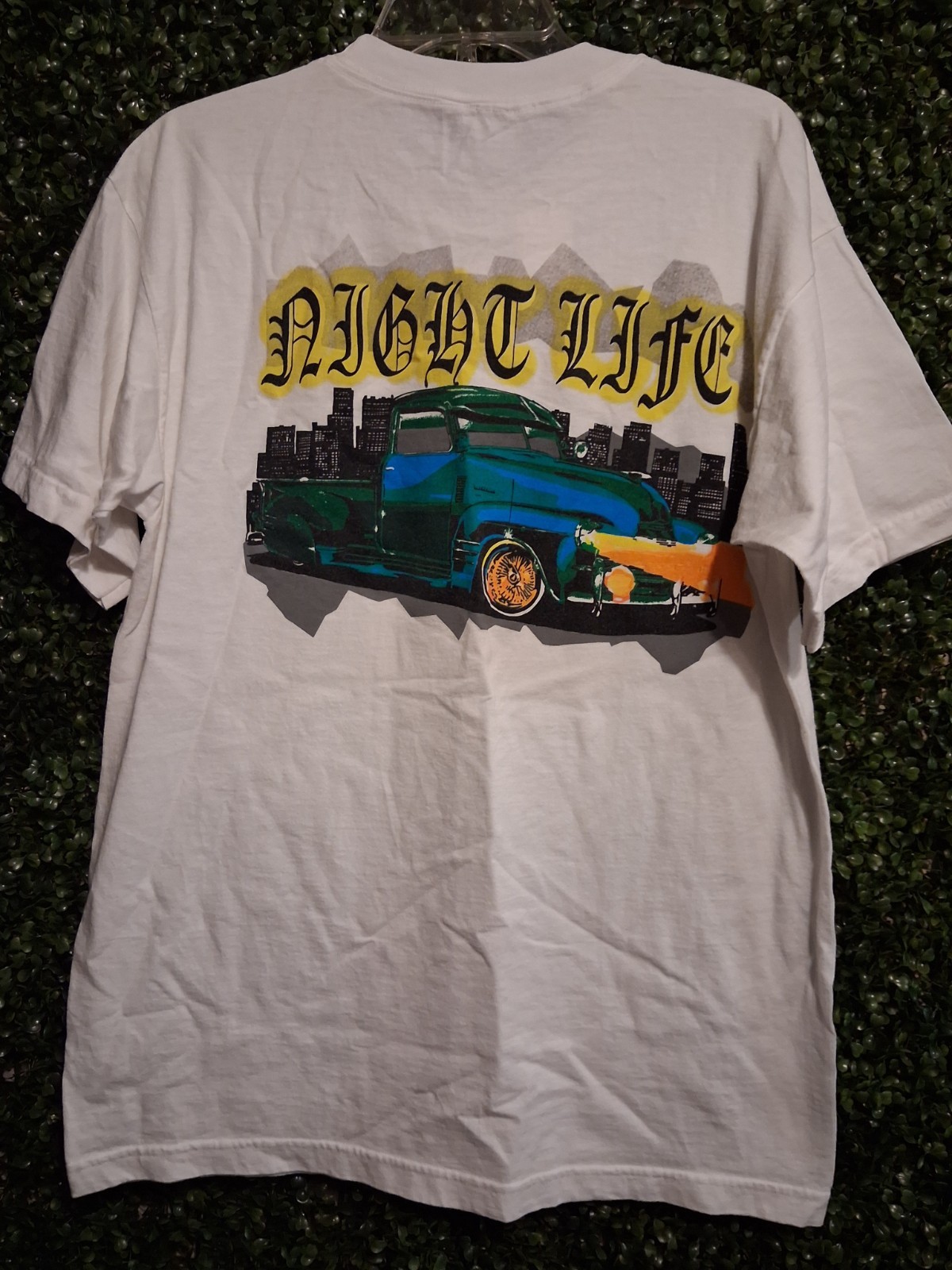 Vintage Lowrider Chevy Night Life Large Shirt 