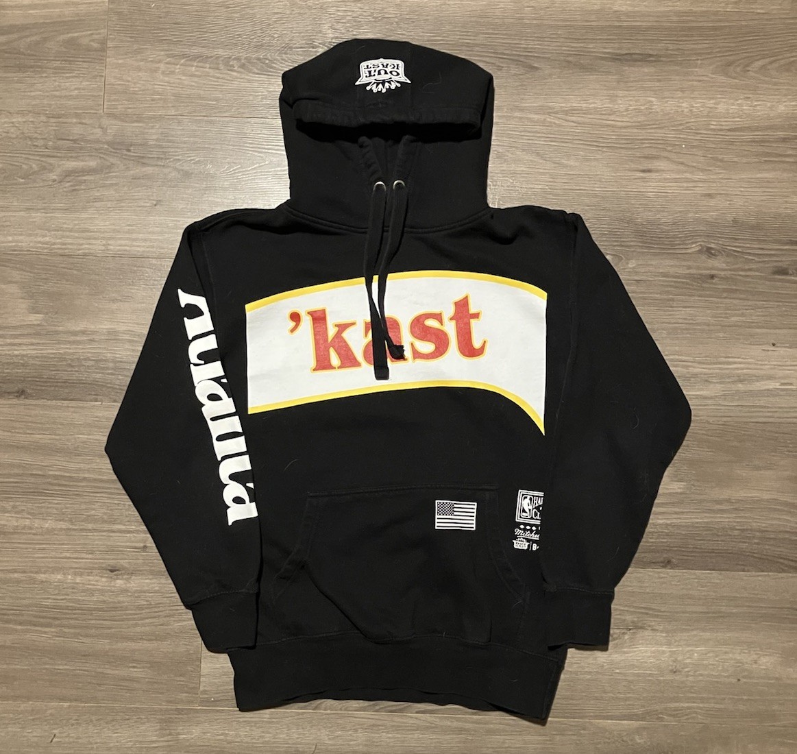 Mitchell & Ness Hoodie Men Medium Black OutKast x Atlanta Hawks Sweatshirt