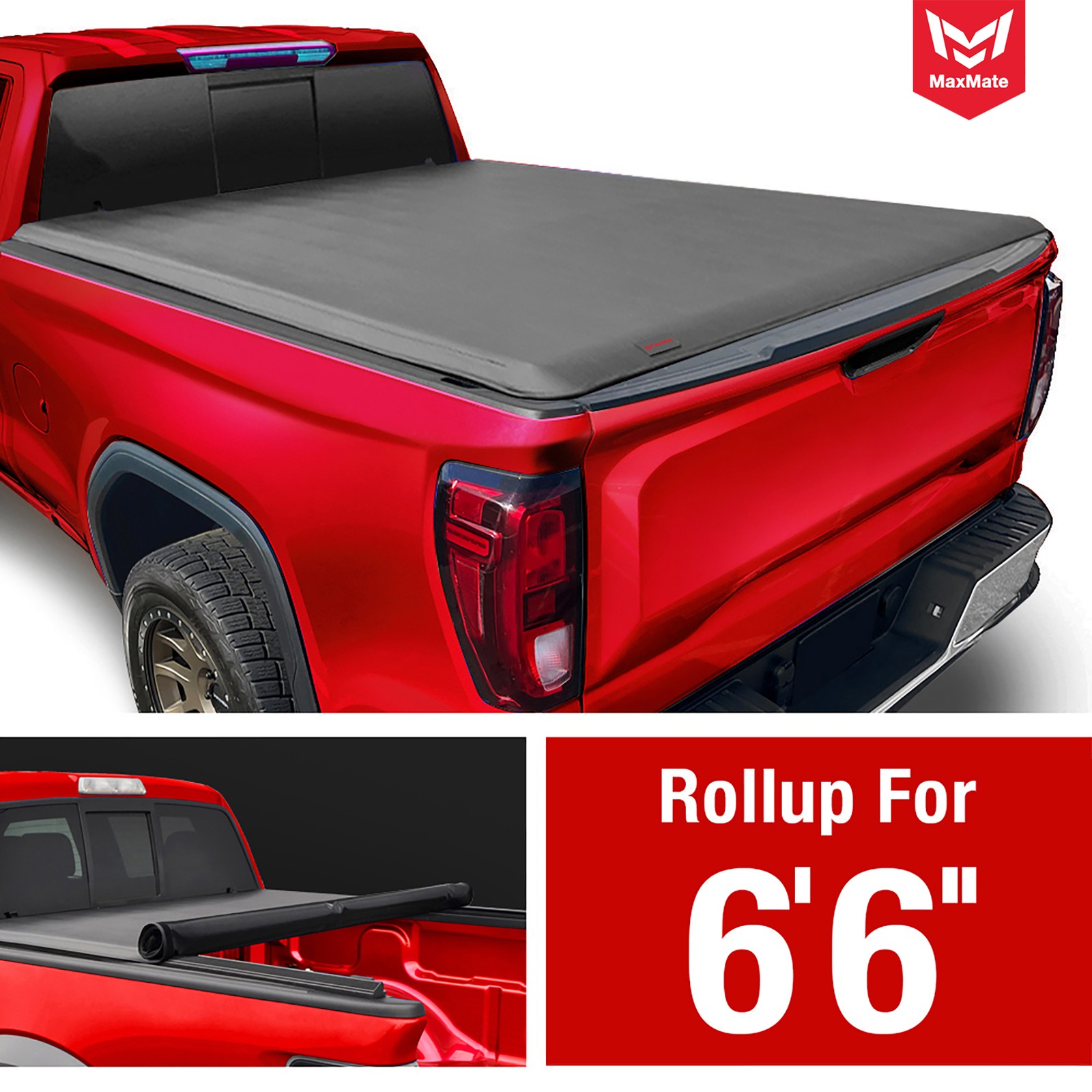 Soft Roll-up Tonneau Cover for 19-26 Silverado/Sierra 6\'7\ Soft Roll-up Tonneau Cover for 19-26 Silverado/Sierra 6\'7\