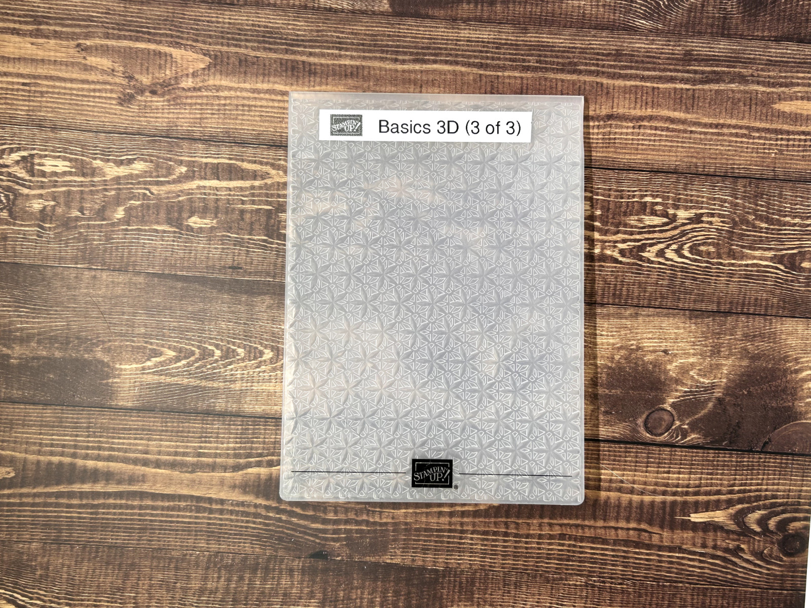Authentic Stampin' Up Embossing Folders