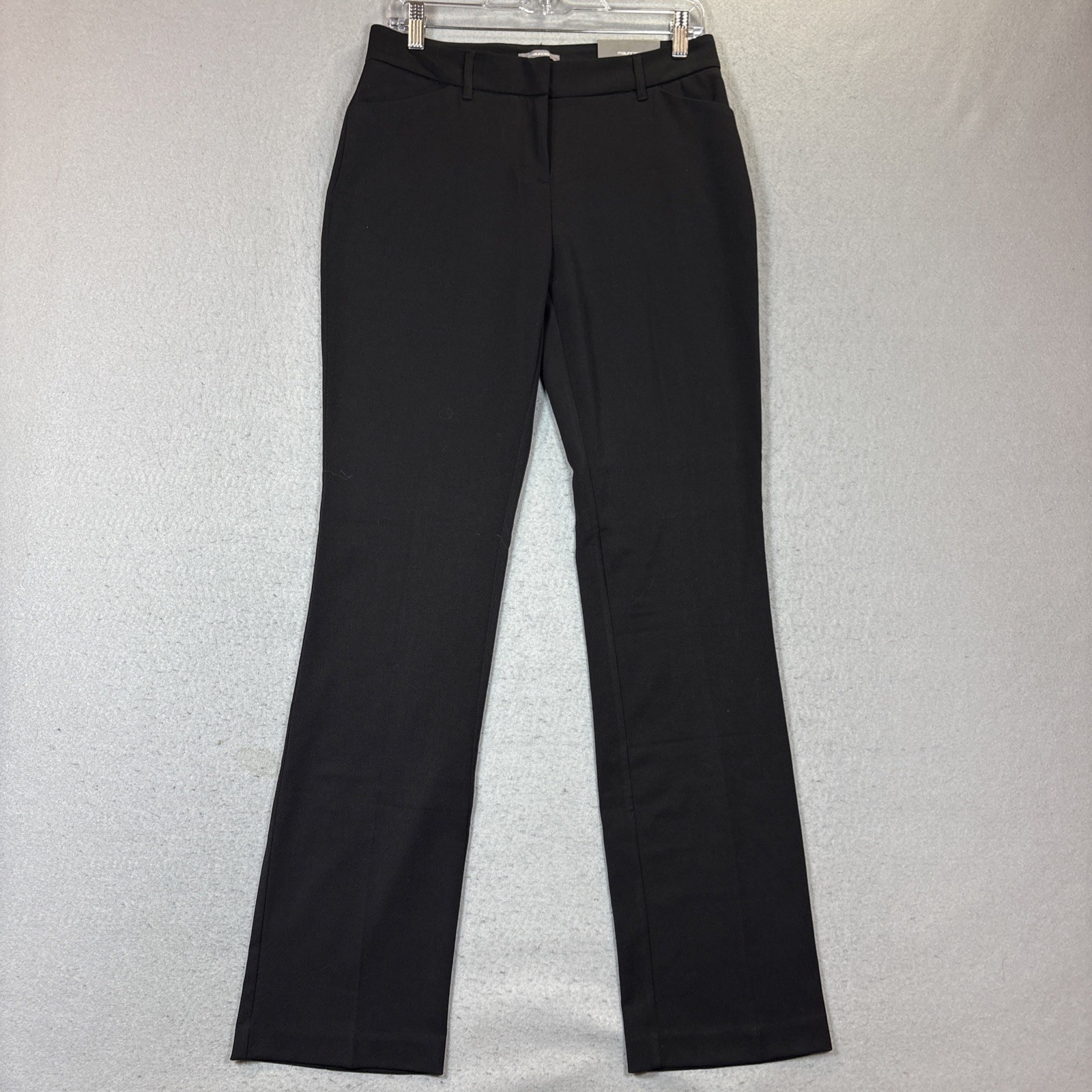 Maurices Women\'s Pants Smart Boot Cut Trouser Black Mid Rise 6 Long NWT Maurices Women\'s Pants Smart Boot Cut Trouser Black Mid Rise 6 Long NWT