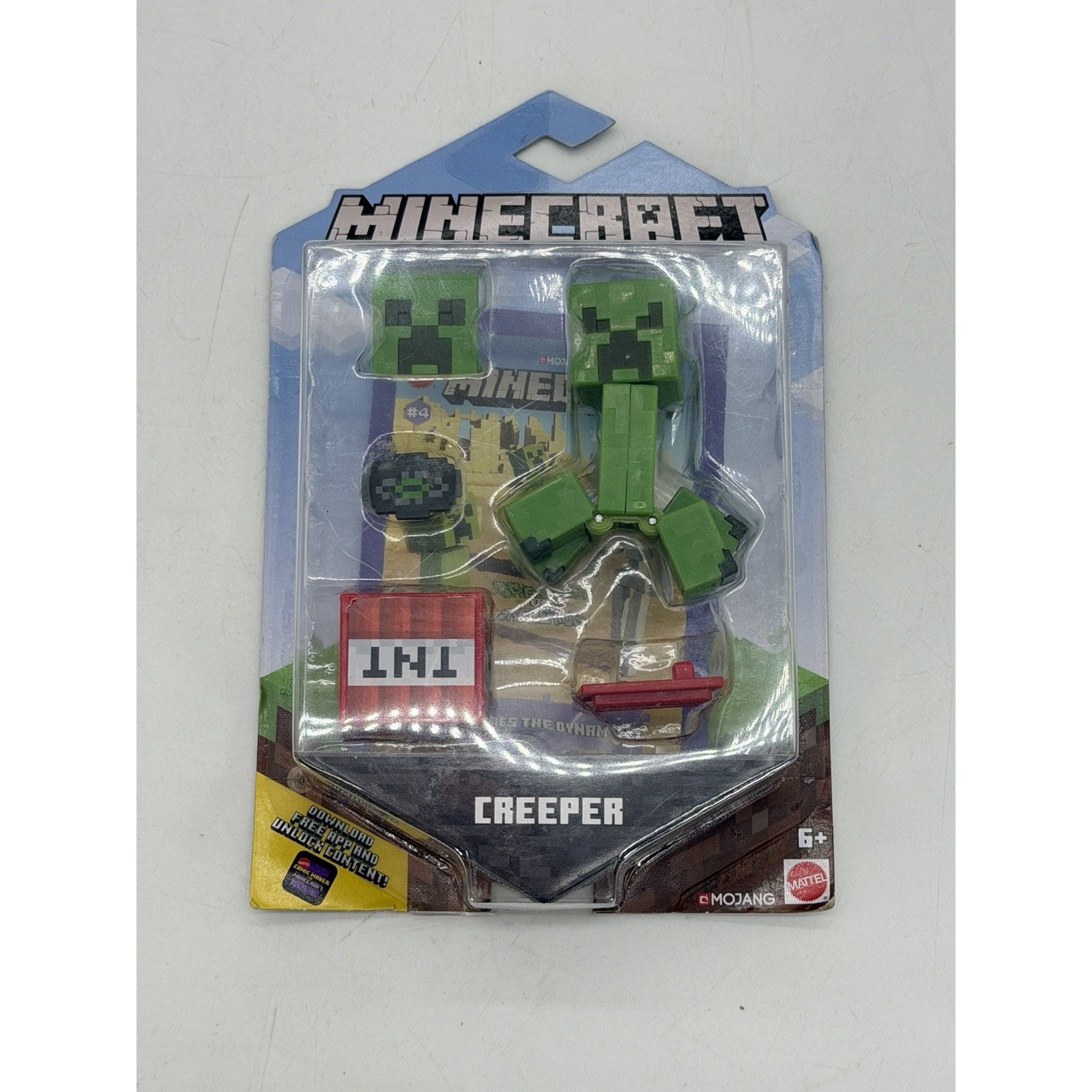 2019 Mattel Mojang Minecraft Creeper Figure Scan Unlock TNT Accessories NEW