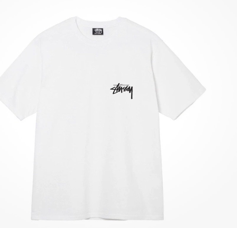 NWT Stussy Fuzzy Dice Tee - Short Sleeve T-shirt White Size Medium NWT Stussy Fuzzy Dice Tee - Short Sleeve T-shirt White Size Medium