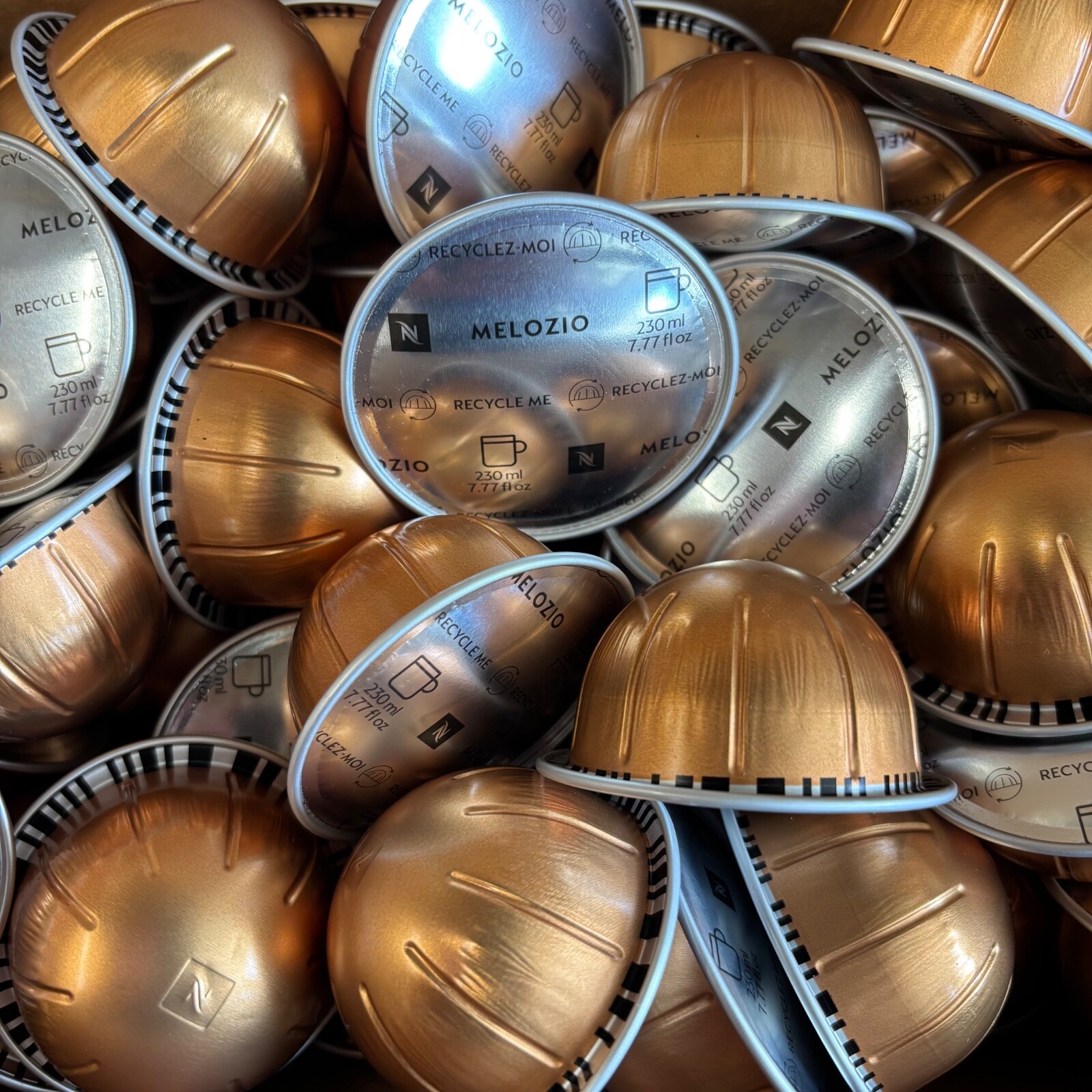 Nespresso Vertuo, Melozio, Medium Roast Coffee, 50 LOOSE Pods, Brews 7.77 oz Nespresso Vertuo, Melozio, Medium Roast Coffee, 50 LOOSE Pods, Brews 7.77 oz
