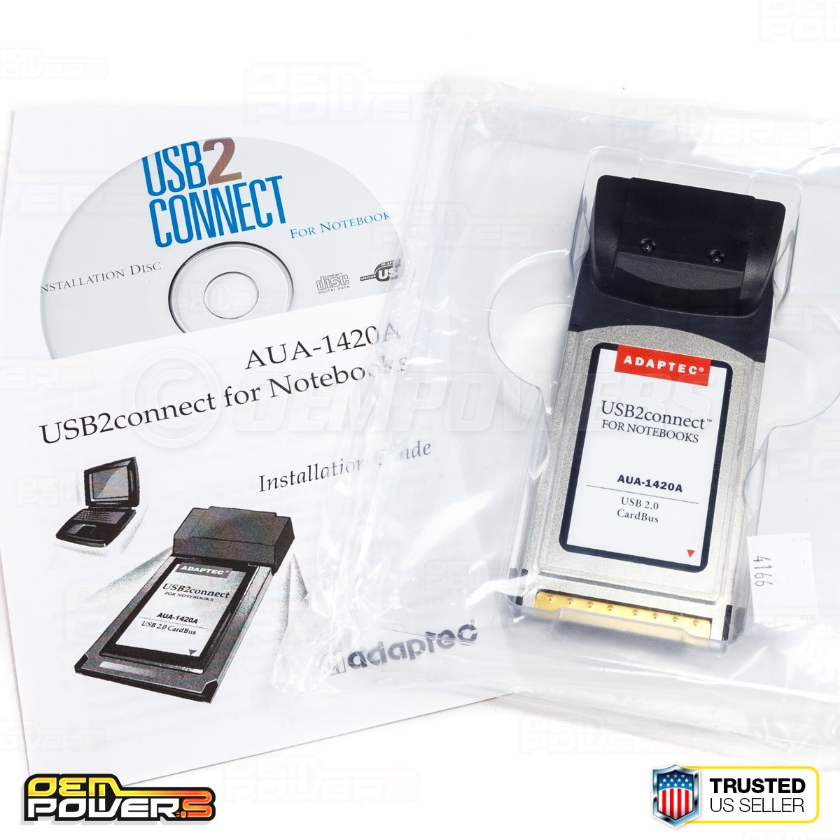 Adaptec AUA-1420 2-Port USB 2.0 CardBus Adapter Laptop Notebook PC Card NEW Adaptec AUA-1420 2-Port USB 2.0 CardBus Adapter Laptop Notebook PC Card NEW