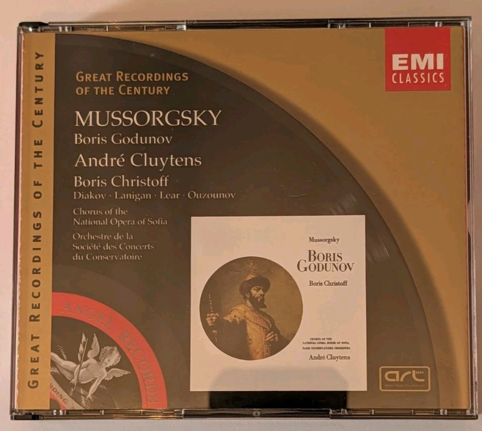 Mussorgsky Boris Godunov 3 CD Boris Christoff Cluytens EMI Great Recordings